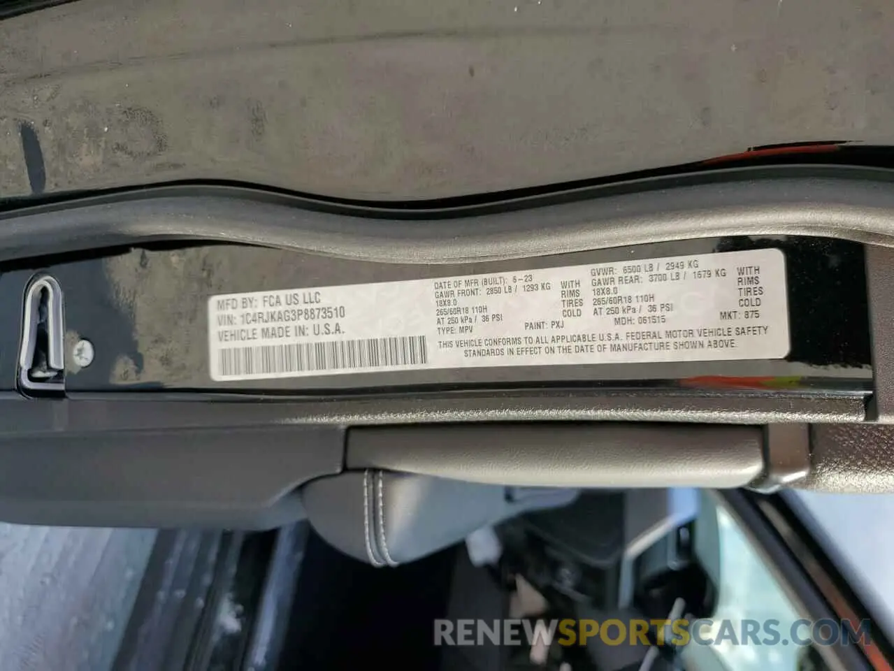 15 fotografías del automóvil dañado 1C4RJKAG3P8873510 JEEP GRAND CHER 2023