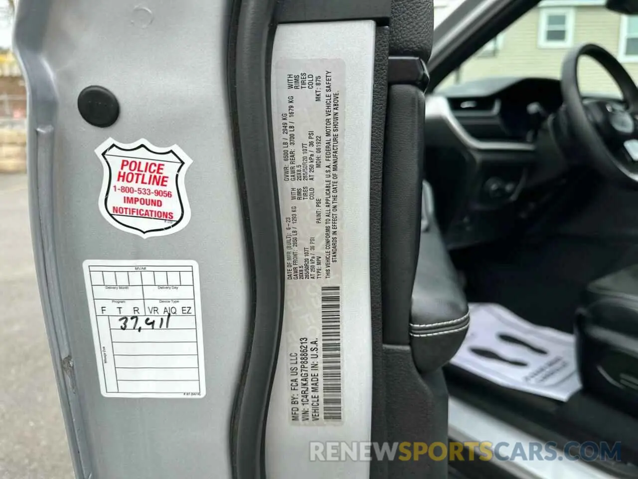 10 fotografías del automóvil dañado 1C4RJKAG7P8886213 JEEP GRAND CHER 2023