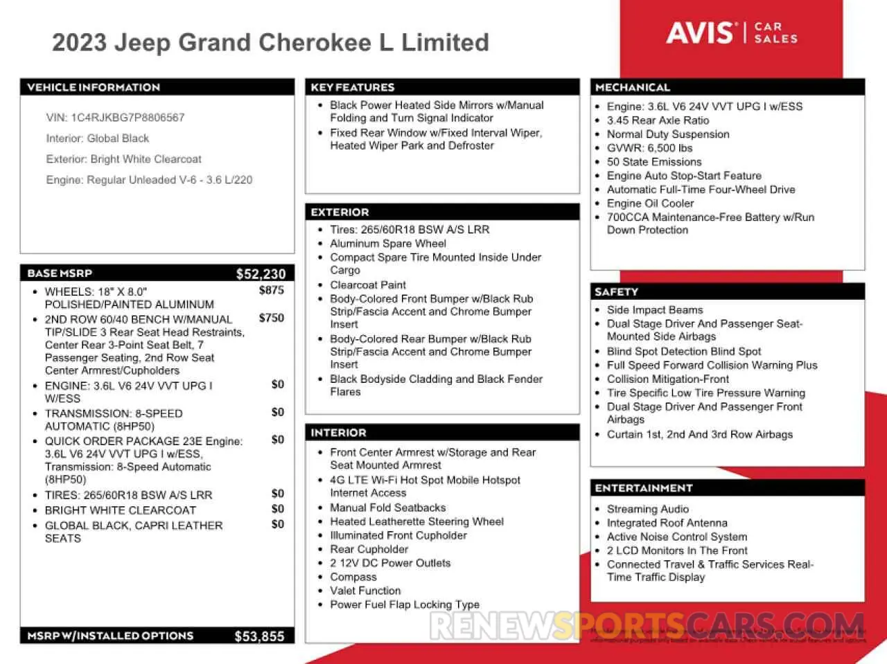 13 fotografías del automóvil dañado 1C4RJKBG7P8806567 JEEP GRAND CHER 2023