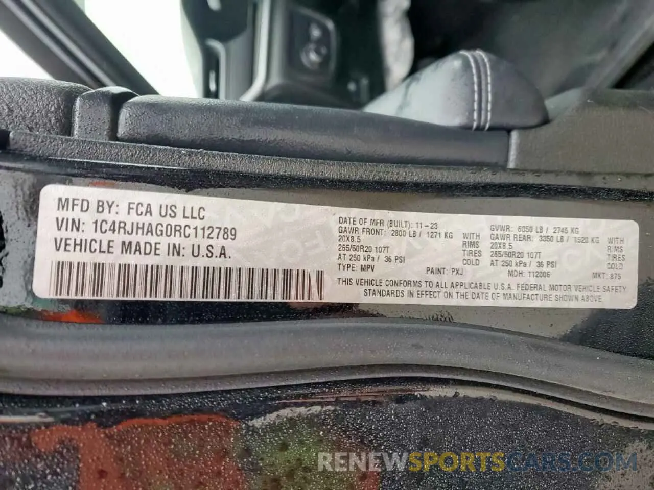13 fotografías del automóvil dañado 1C4RJHAG0RC112789 JEEP GRAND CHER 2024
