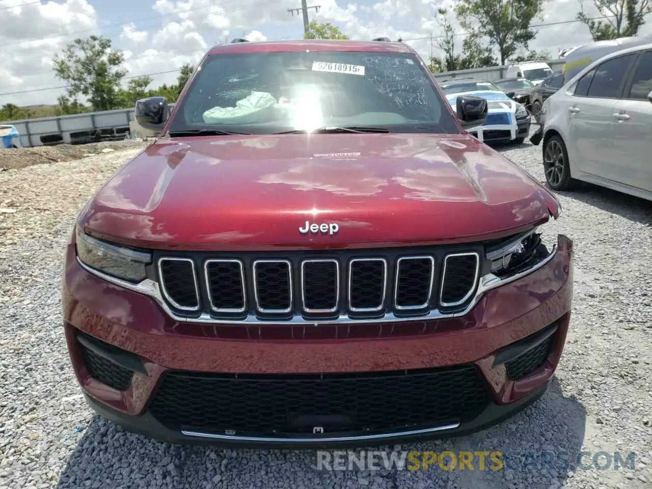 5 fotografías del automóvil dañado 1C4RJHAG5RC194583 JEEP GRAND CHER 2024