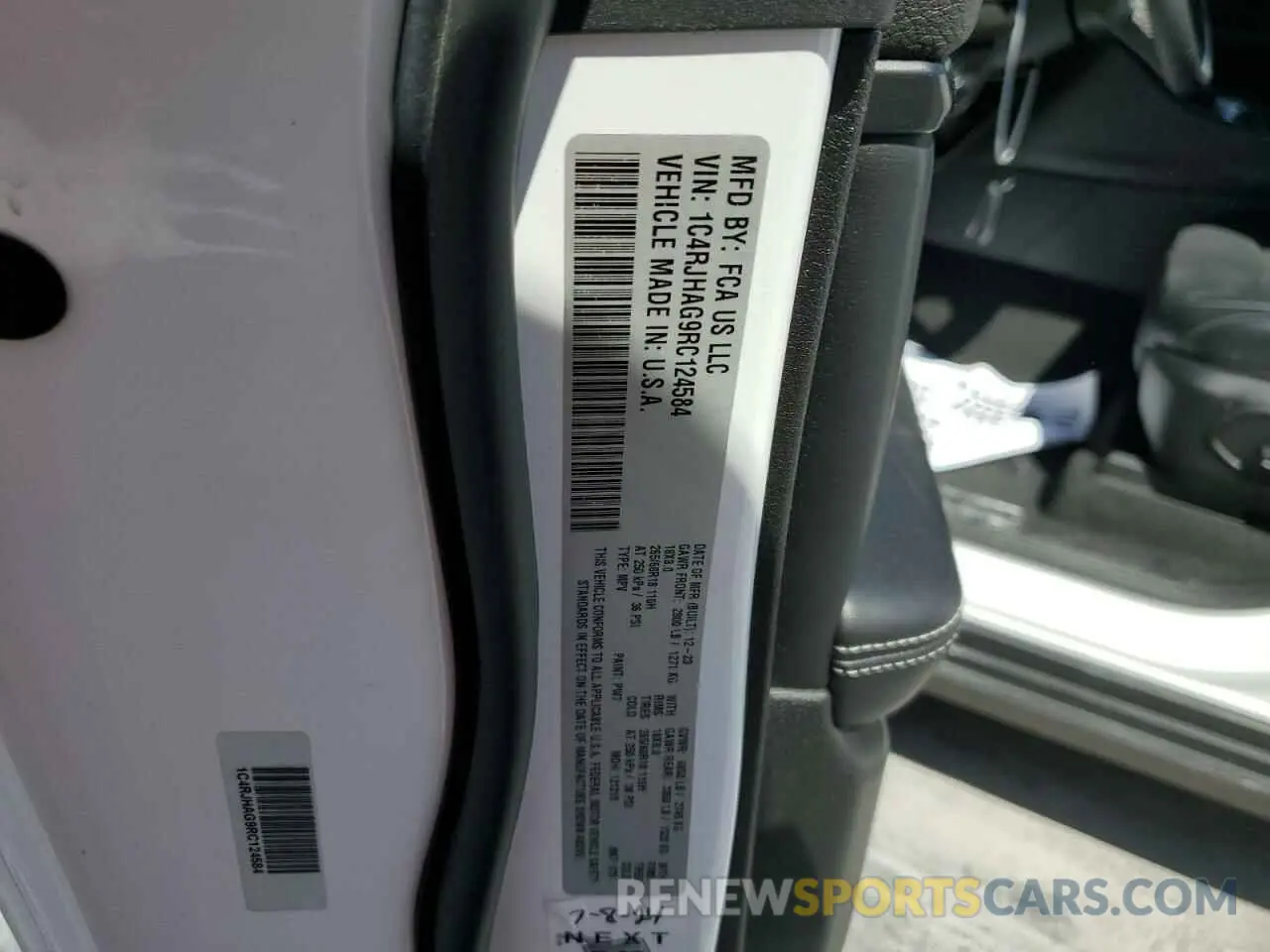 13 fotografías del automóvil dañado 1C4RJHAG9RC124584 JEEP GRAND CHER 2024