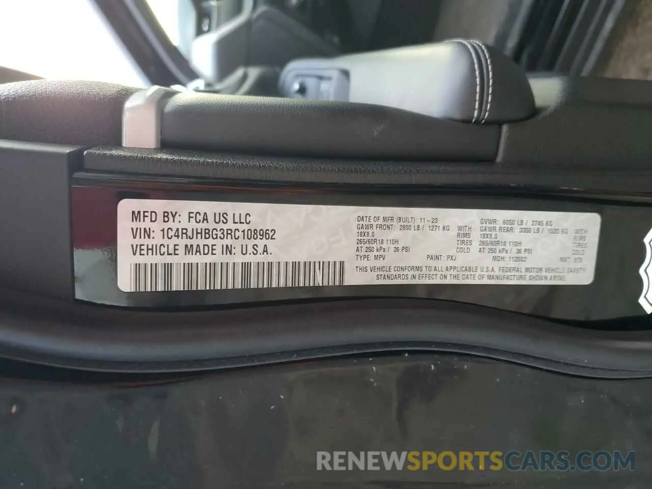 14 fotografías del automóvil dañado 1C4RJHBG3RC108962 JEEP GRAND CHER 2024