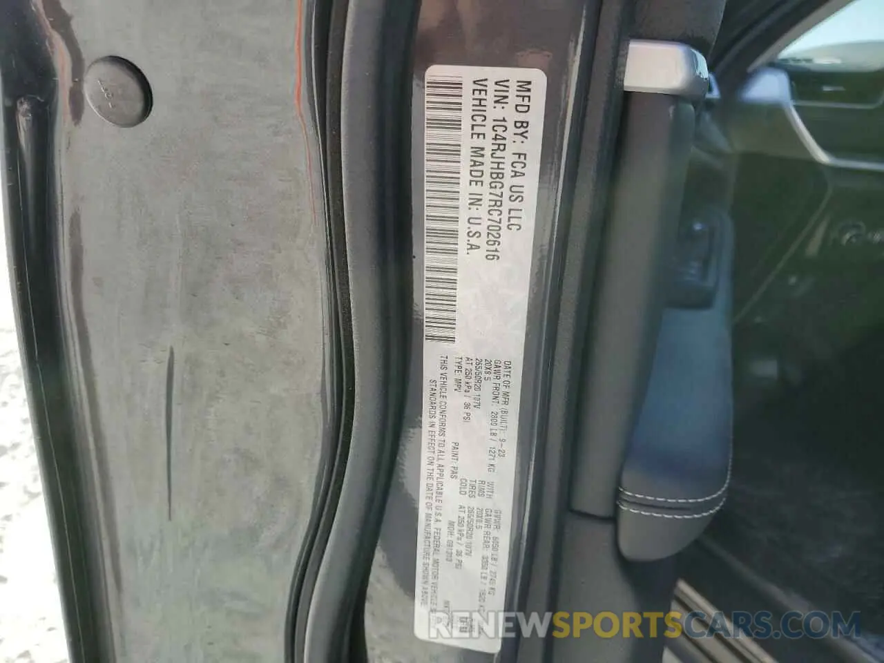 14 fotografías del automóvil dañado 1C4RJHBG7RC702616 JEEP GRAND CHER 2024