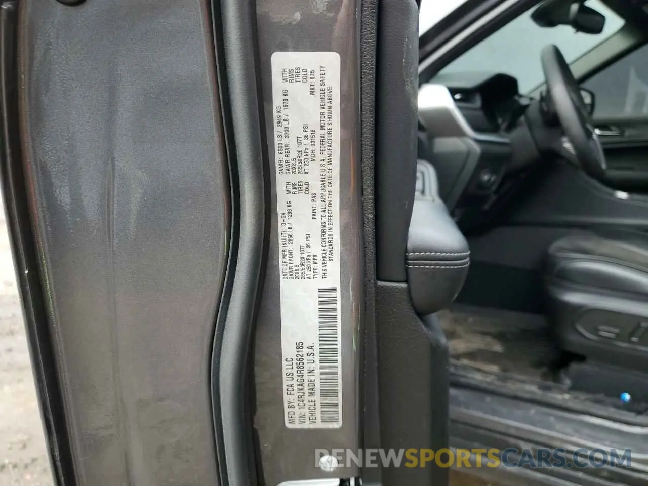 13 fotografías del automóvil dañado 1C4RJKAG4R8562185 JEEP GRAND CHER 2024