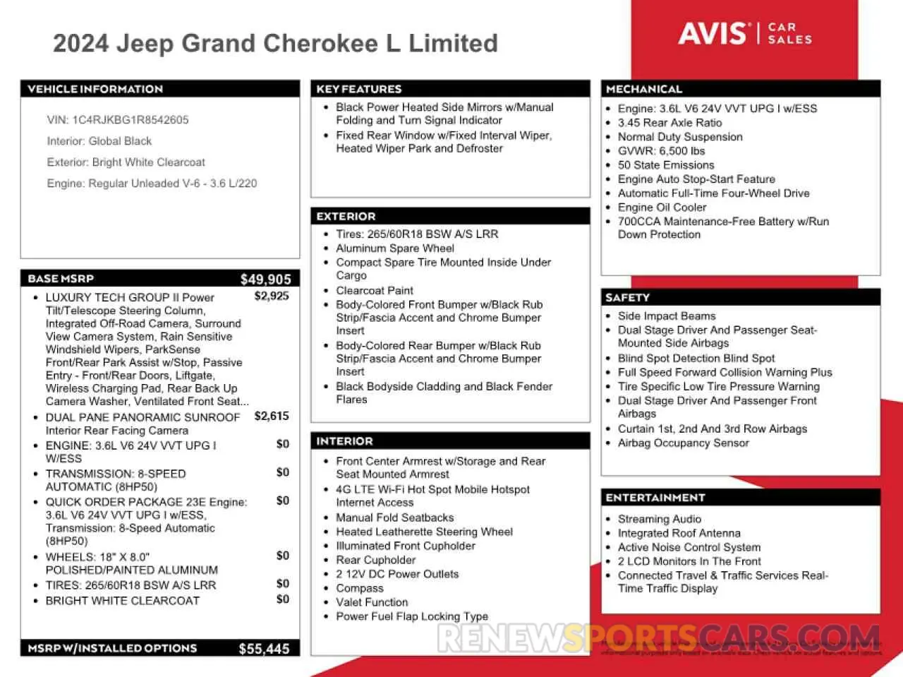 13 fotografías del automóvil dañado 1C4RJKBG1R8542605 JEEP GRAND CHER 2024