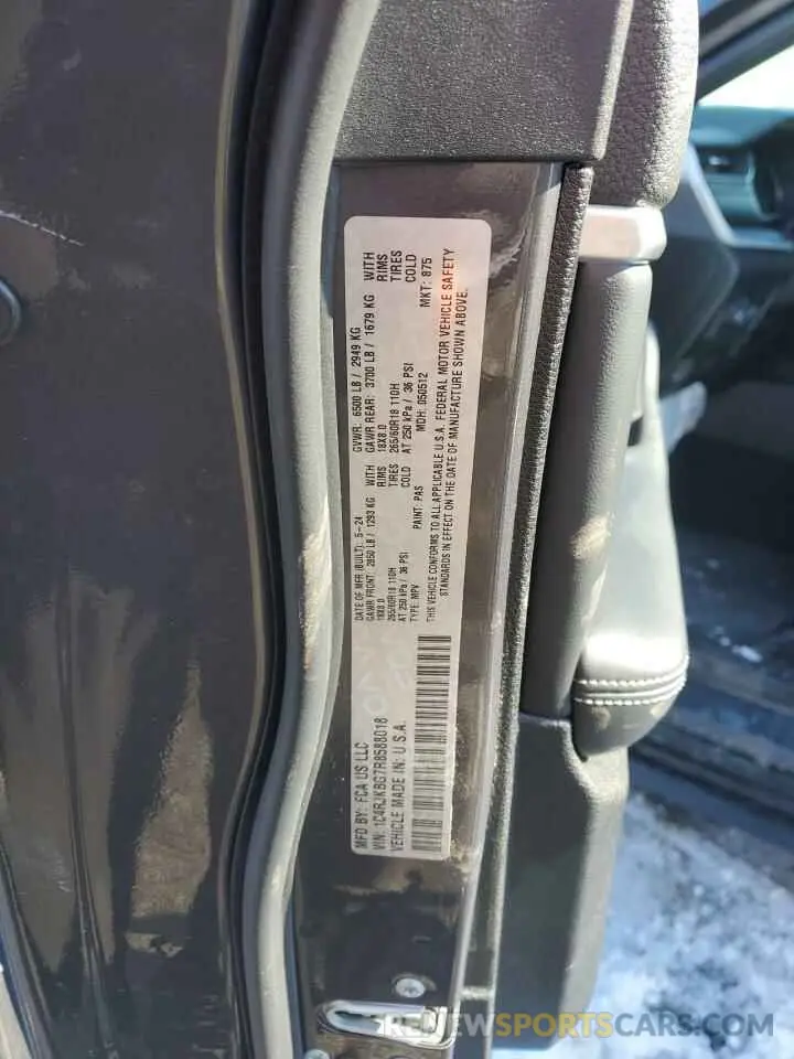 12 fotografías del automóvil dañado 1C4RJKBG7R8588018 JEEP GRAND CHER 2024