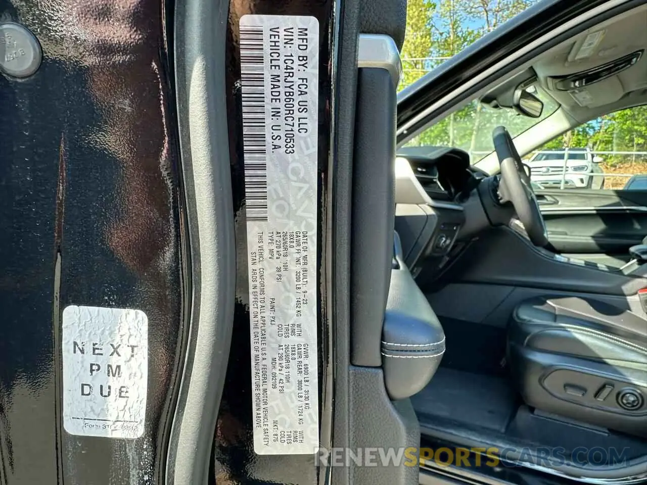 10 fotografías del automóvil dañado 1C4RJYB60RC710533 JEEP GRAND CHER 2024