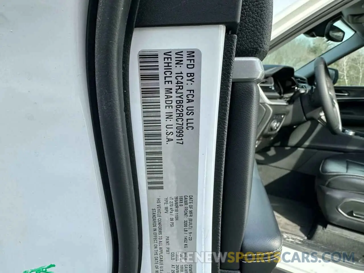 10 fotografías del automóvil dañado 1C4RJYB62RC709917 JEEP GRAND CHER 2024