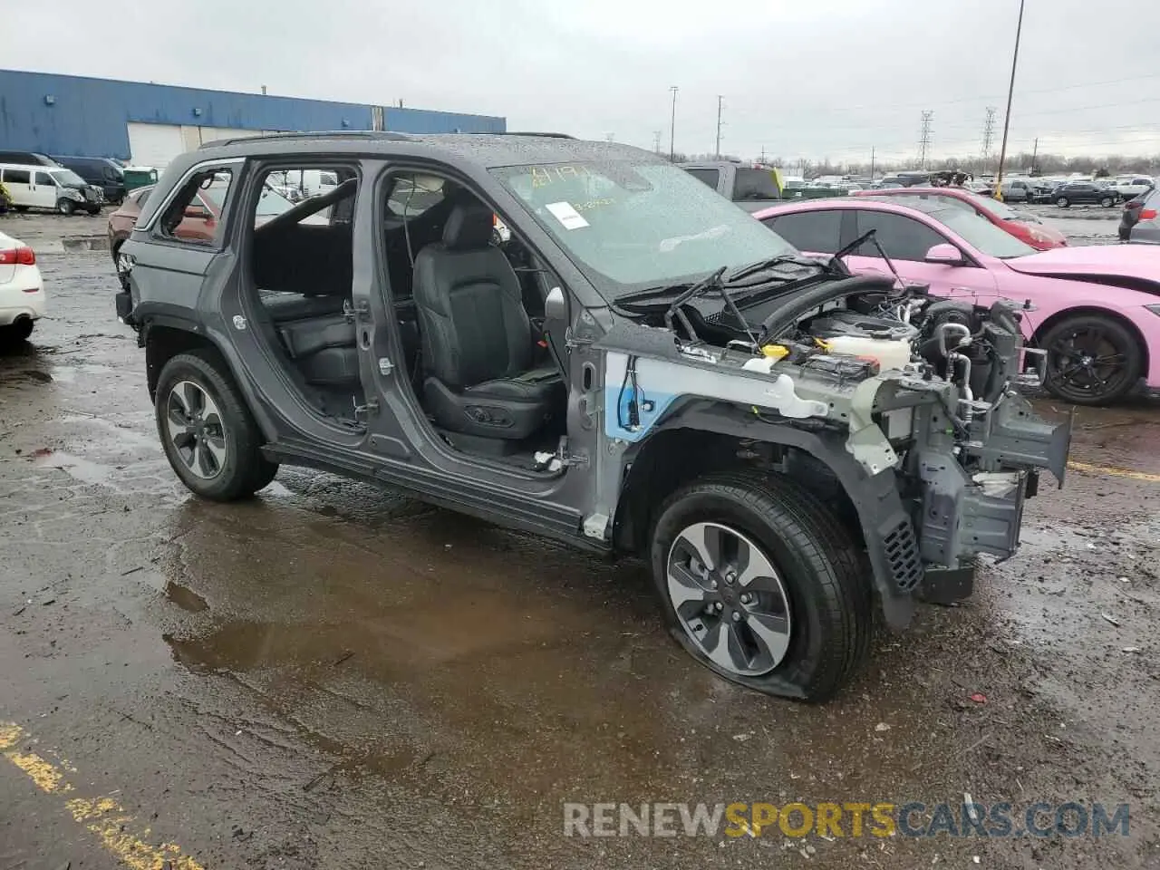 4 fotografías del automóvil dañado 1C4RJYB67S8664191 JEEP GRAND CHER 2025