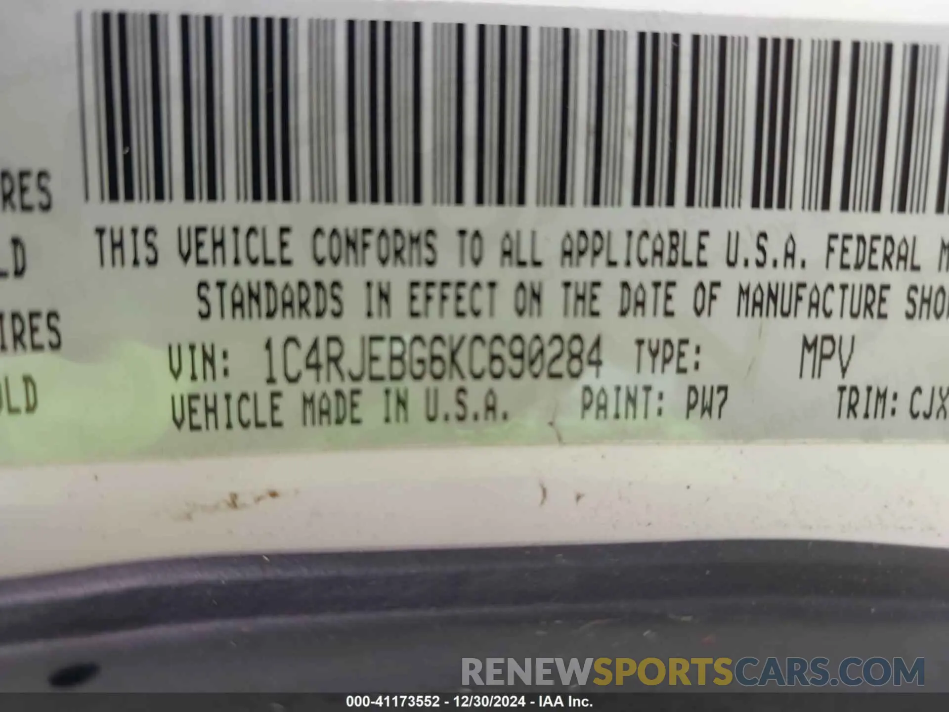 9 fotografías del automóvil dañado 1C4RJEBG6KC690284 JEEP GRAND CHEROKEE 2019