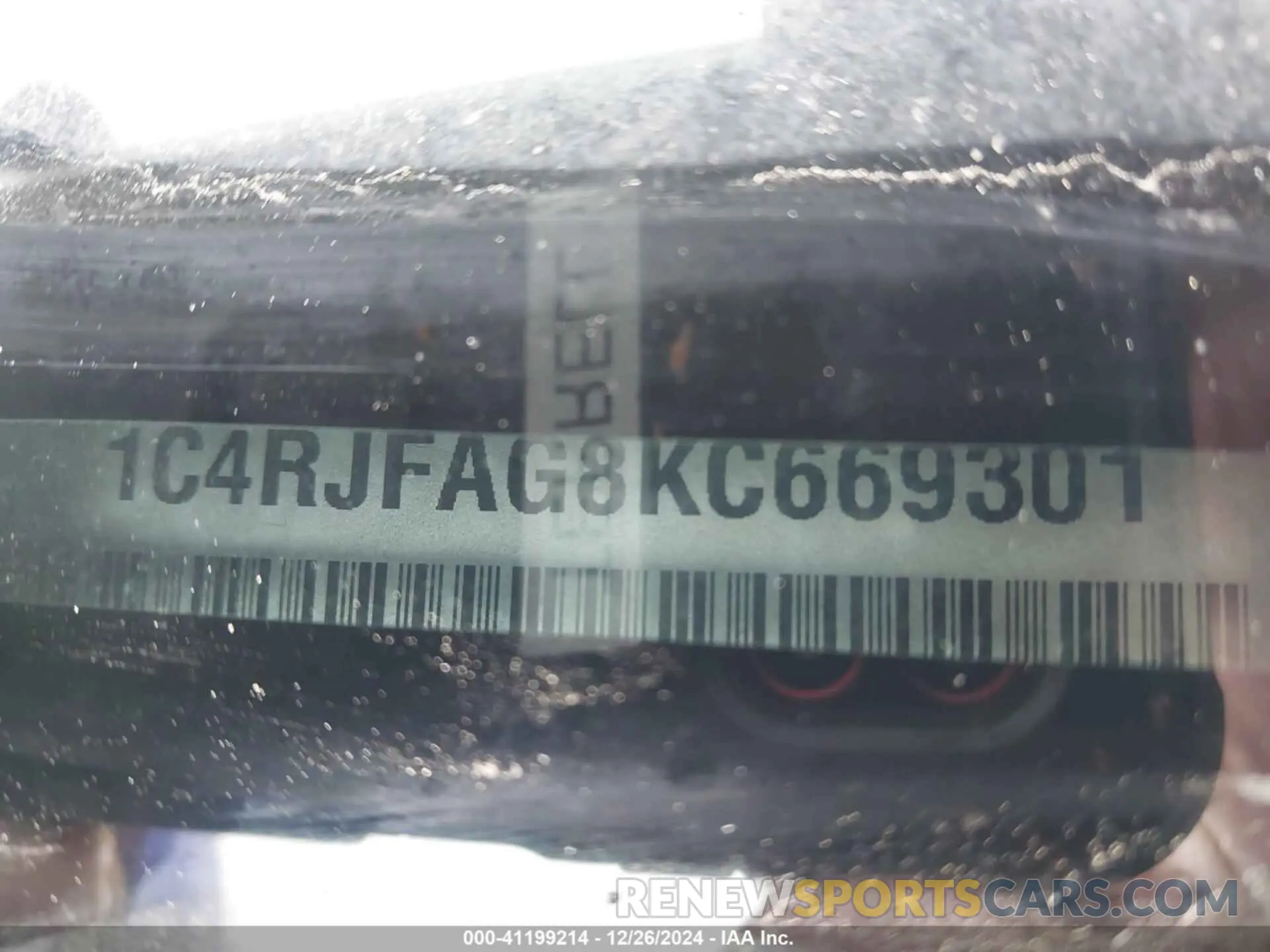 9 fotografías del automóvil dañado 1C4RJFAG8KC669301 JEEP GRAND CHEROKEE 2019