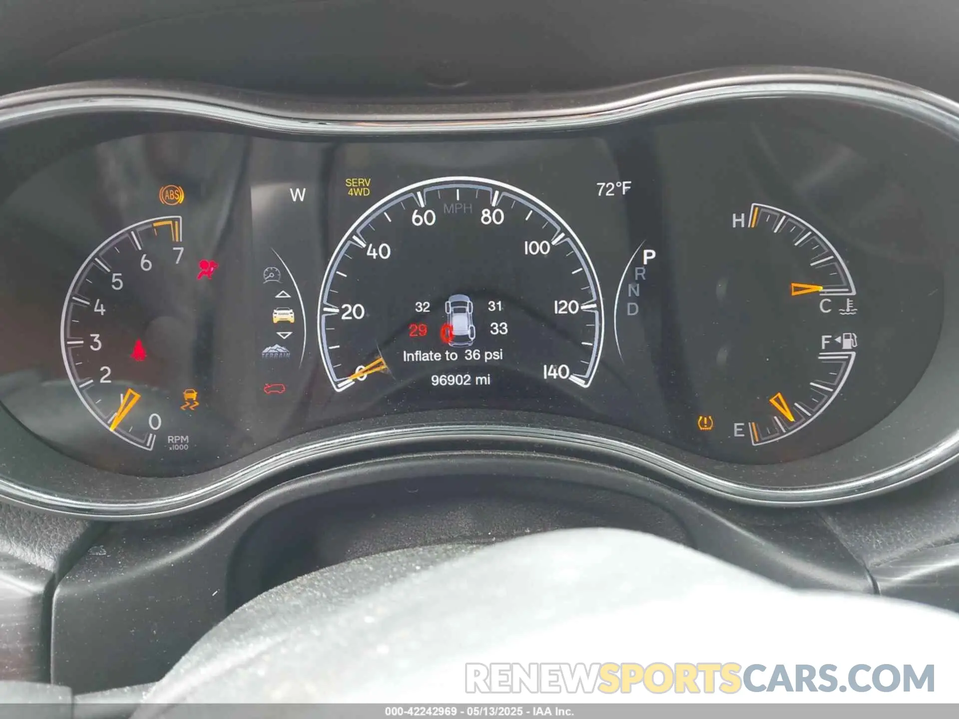 7 fotografías del automóvil dañado 1C4RJFBG1KC772977 JEEP GRAND CHEROKEE 2019
