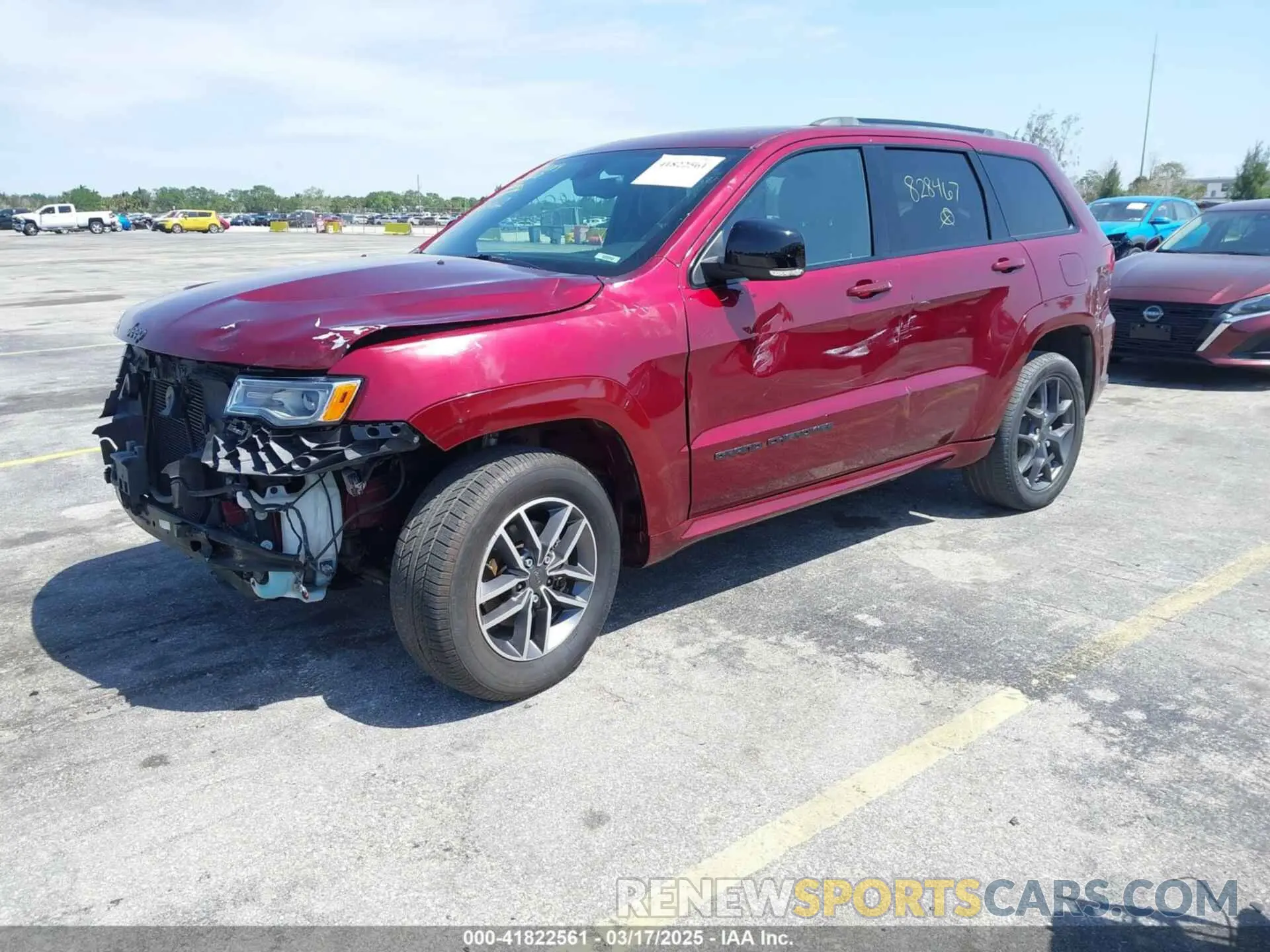 2 fotografías del automóvil dañado 1C4RJFBG7KC828467 JEEP GRAND CHEROKEE 2019
