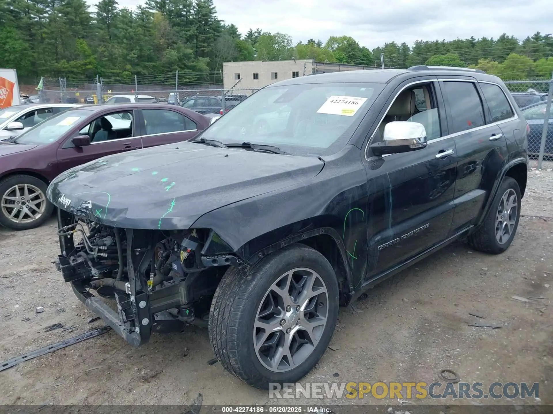 2 fotografías del automóvil dañado 1C4RJFCG2KC591143 JEEP GRAND CHEROKEE 2019