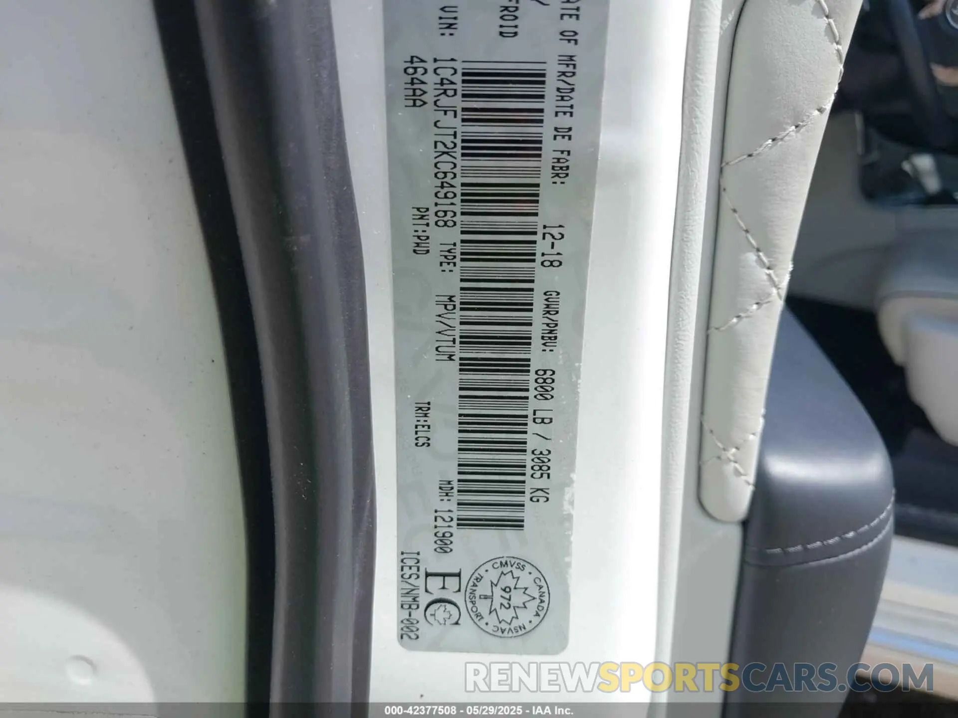 9 fotografías del automóvil dañado 1C4RJFJT2KC649168 JEEP GRAND CHEROKEE 2019