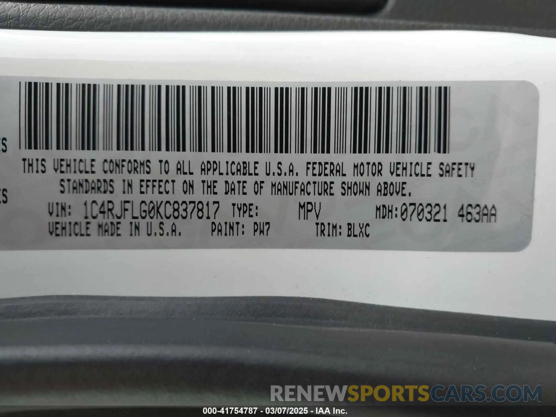 9 fotografías del automóvil dañado 1C4RJFLG0KC837817 JEEP GRAND CHEROKEE 2019