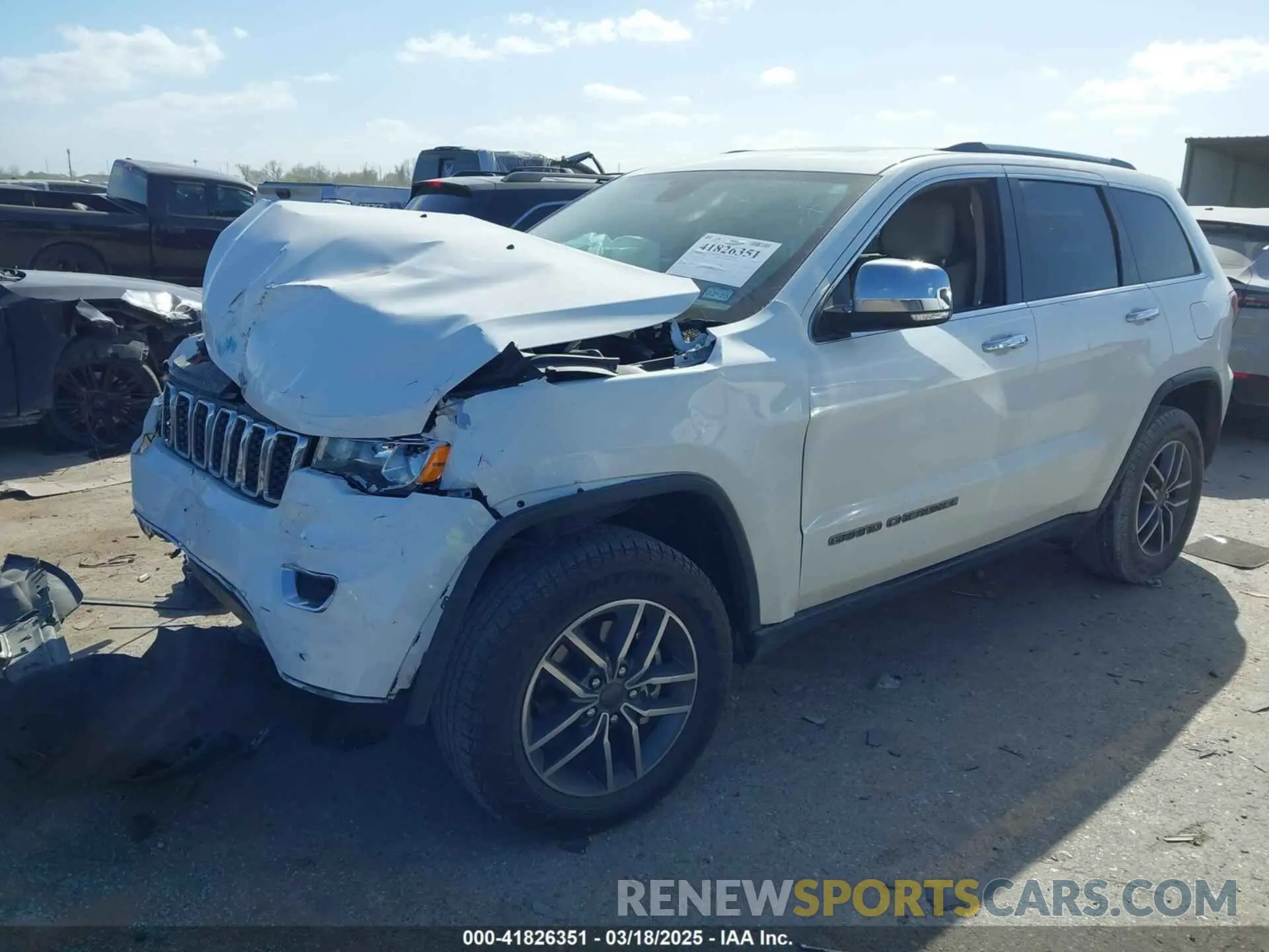 2 fotografías del automóvil dañado 1C4RJEBG0LC252068 JEEP GRAND CHEROKEE 2020