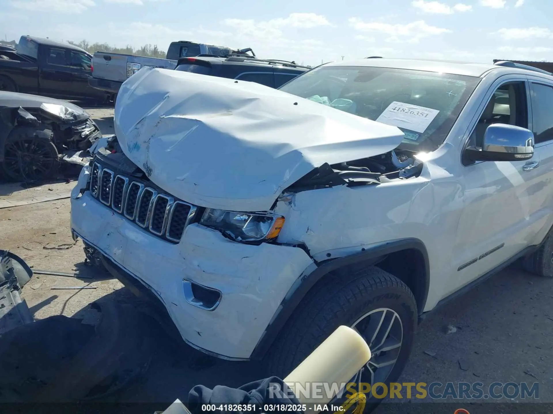 6 fotografías del automóvil dañado 1C4RJEBG0LC252068 JEEP GRAND CHEROKEE 2020
