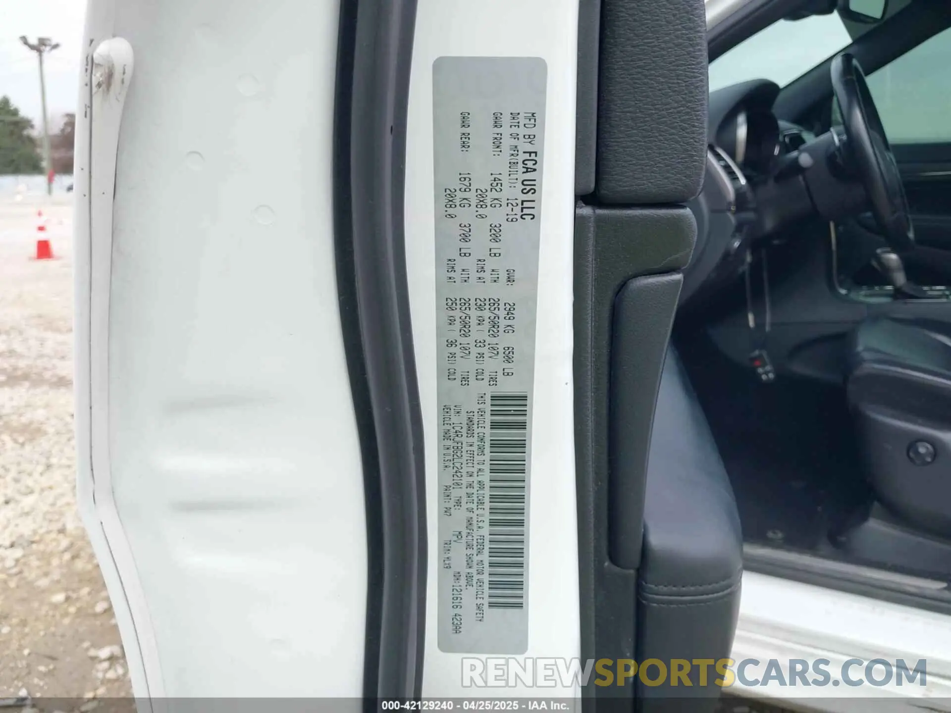 9 fotografías del automóvil dañado 1C4RJFBG2LC242101 JEEP GRAND CHEROKEE 2020