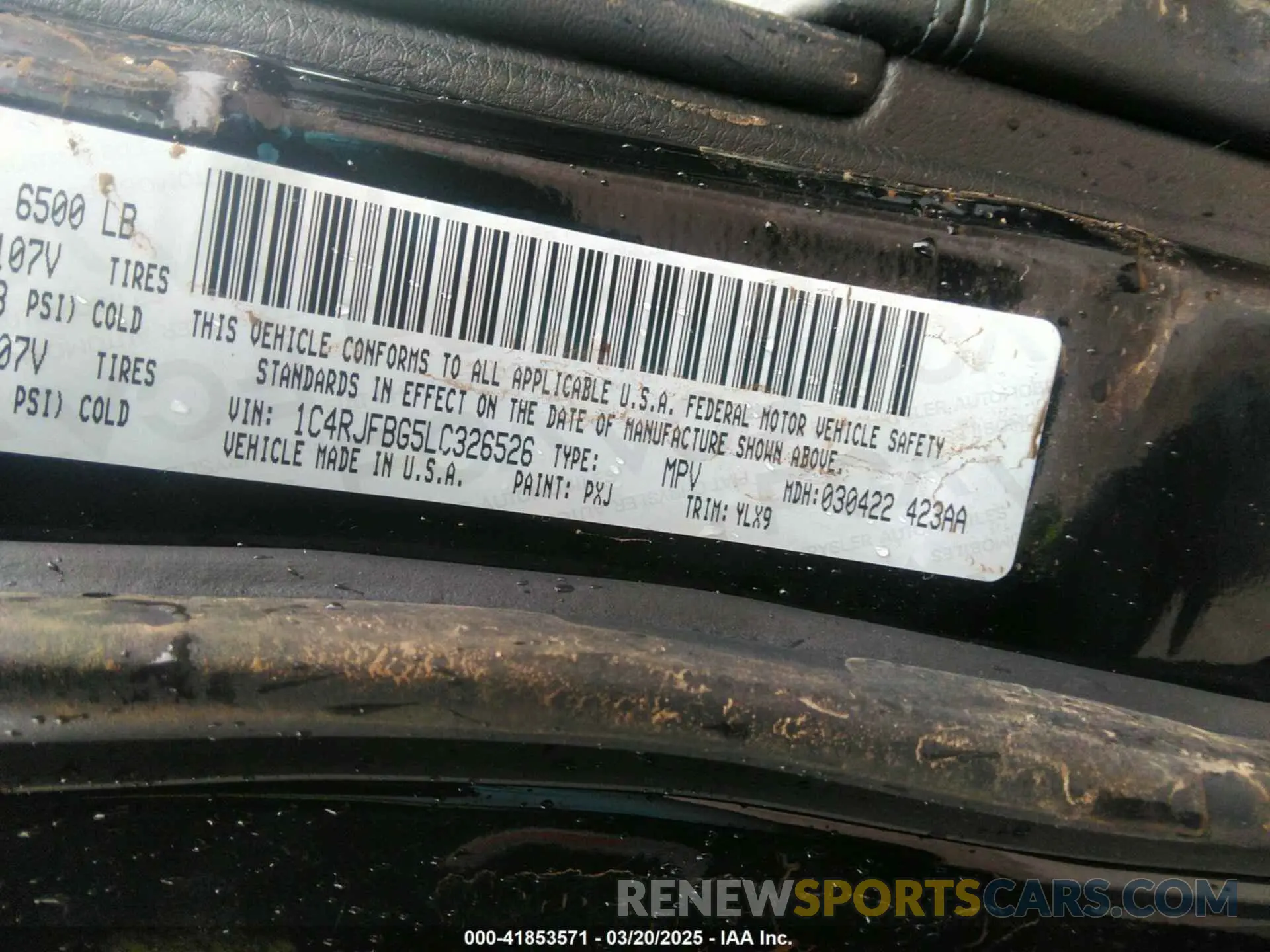 9 fotografías del automóvil dañado 1C4RJFBG5LC326526 JEEP GRAND CHEROKEE 2020
