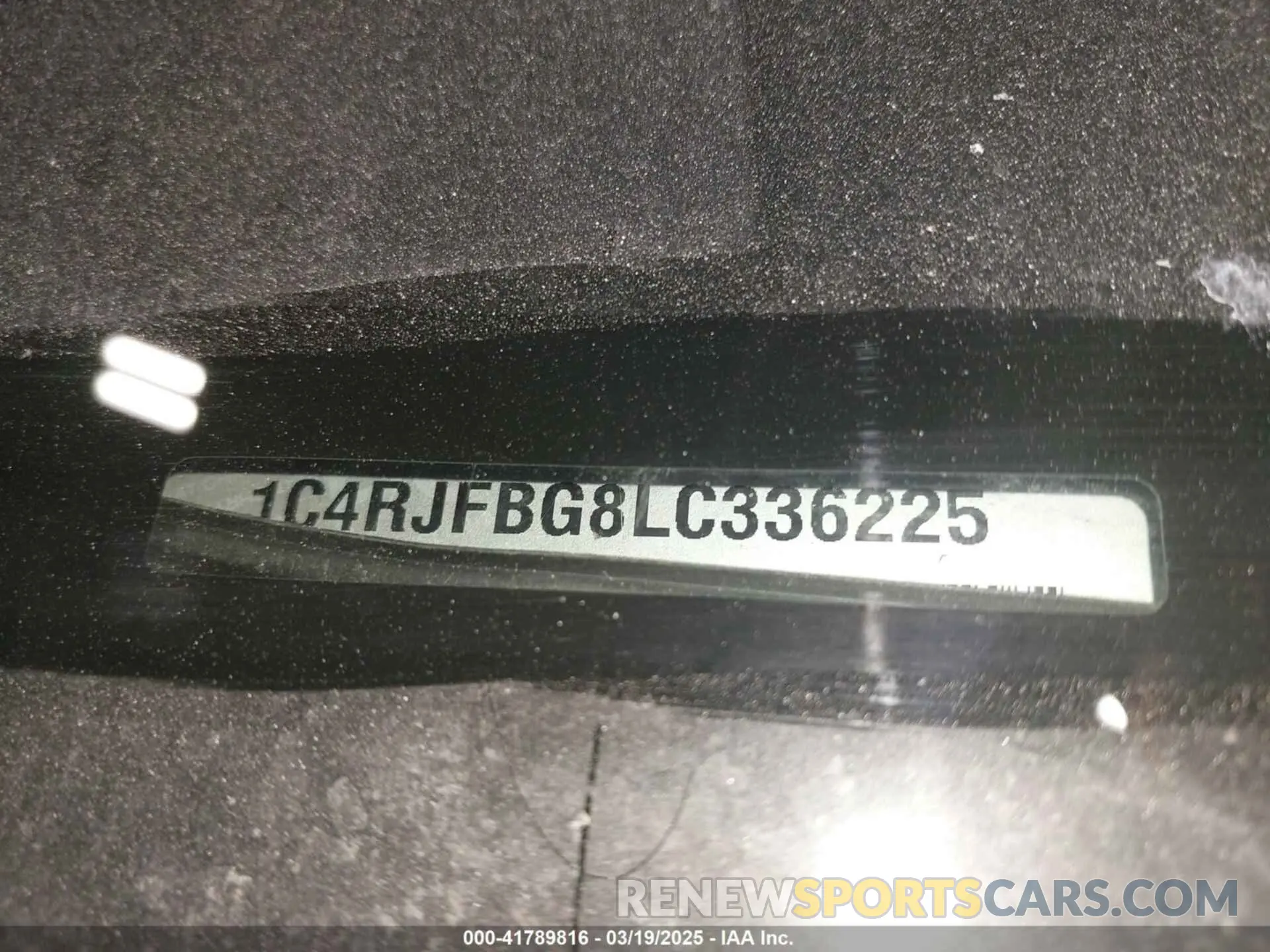 9 fotografías del automóvil dañado 1C4RJFBG8LC336225 JEEP GRAND CHEROKEE 2020
