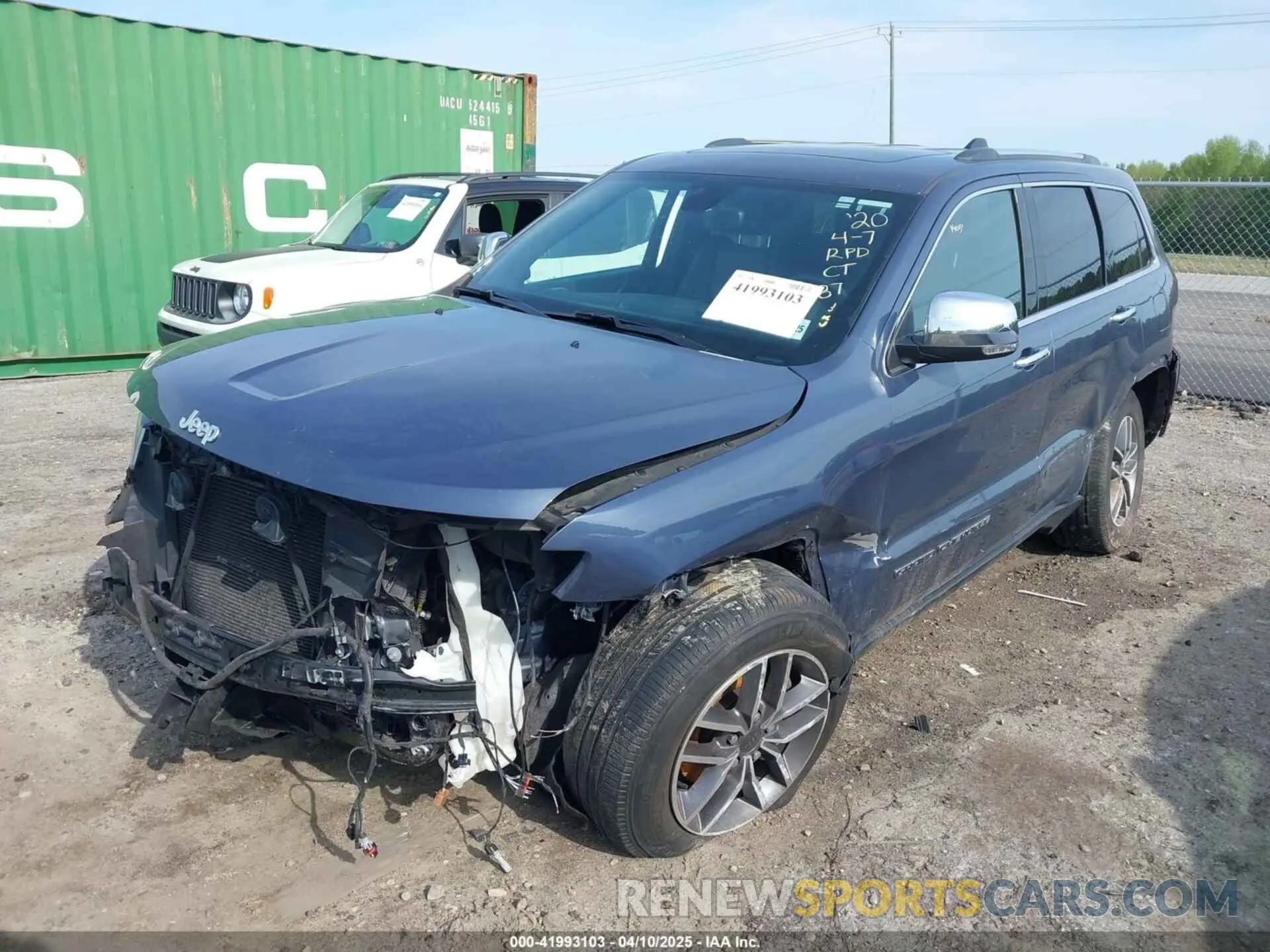 2 fotografías del automóvil dañado 1C4RJFBG9LC197187 JEEP GRAND CHEROKEE 2020