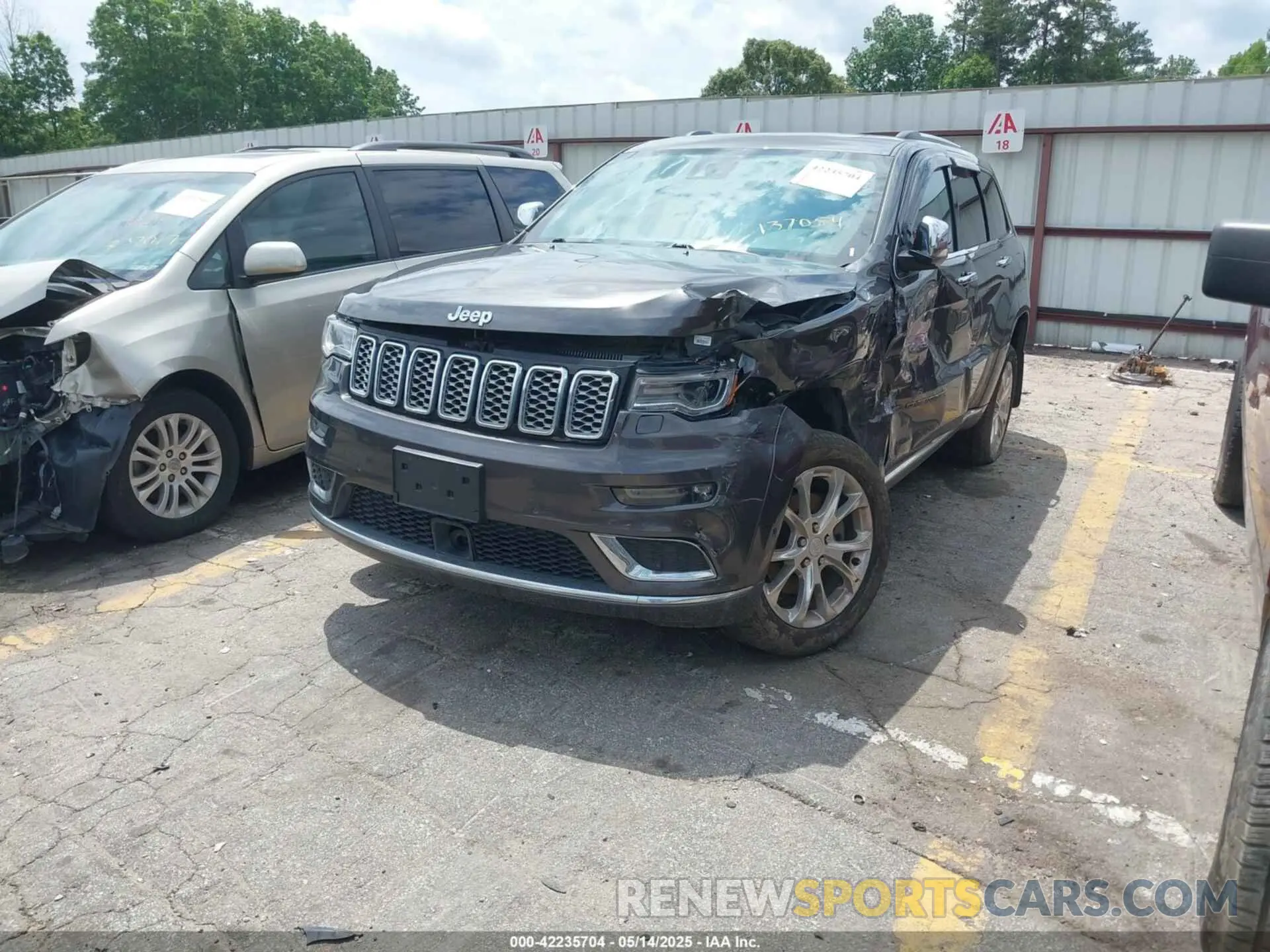 2 fotografías del automóvil dañado 1C4RJFJT0LC137054 JEEP GRAND CHEROKEE 2020