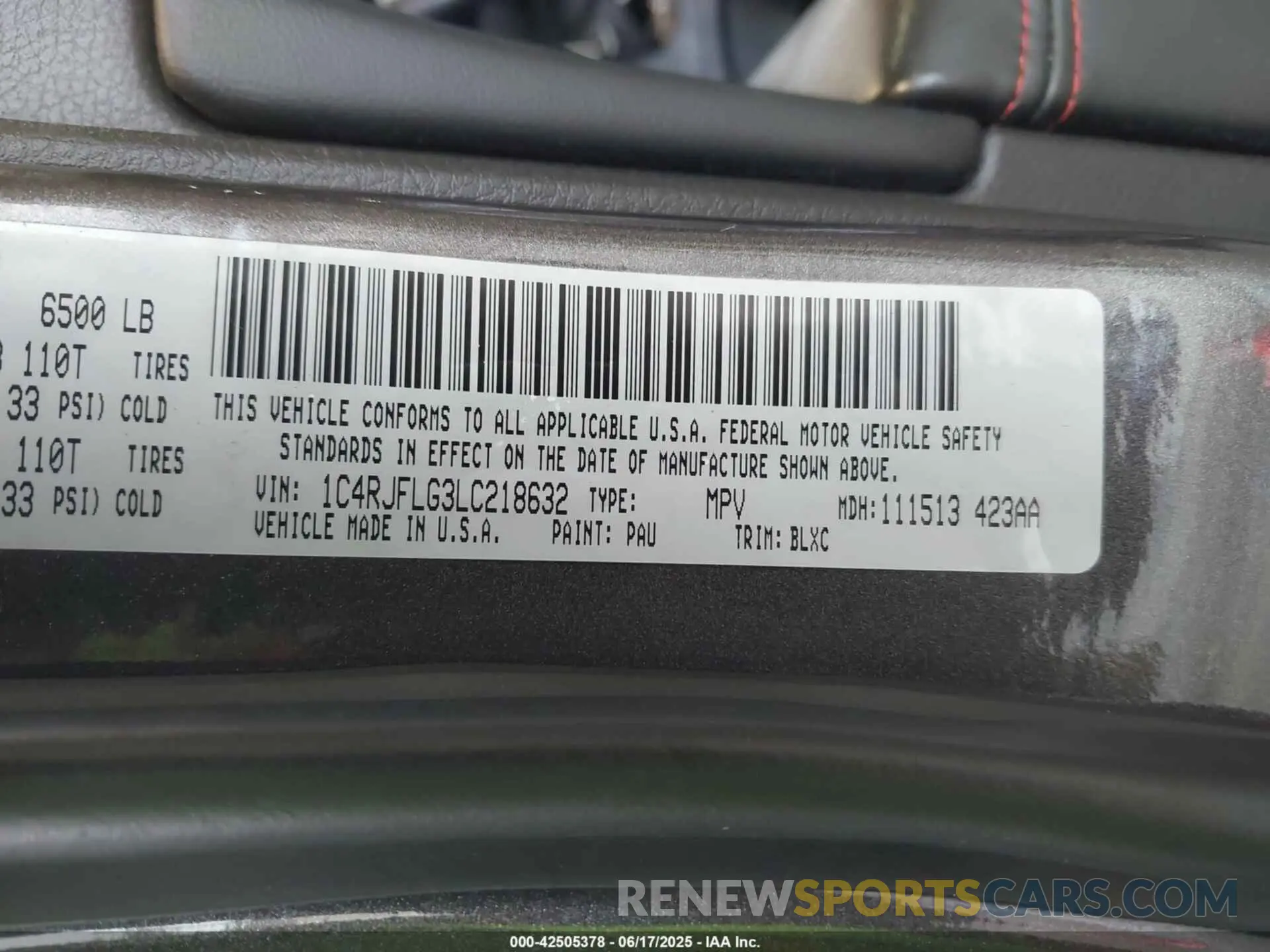 9 fotografías del automóvil dañado 1C4RJFLG3LC218632 JEEP GRAND CHEROKEE 2020