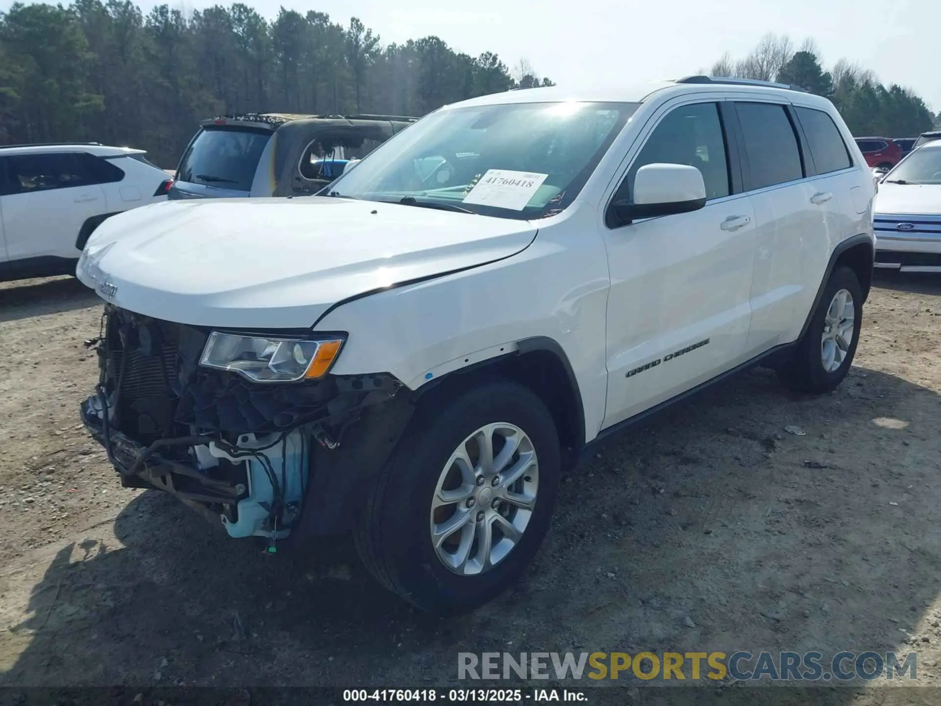2 fotografías del automóvil dañado 1C4RJEAG9MC657543 JEEP GRAND CHEROKEE 2021