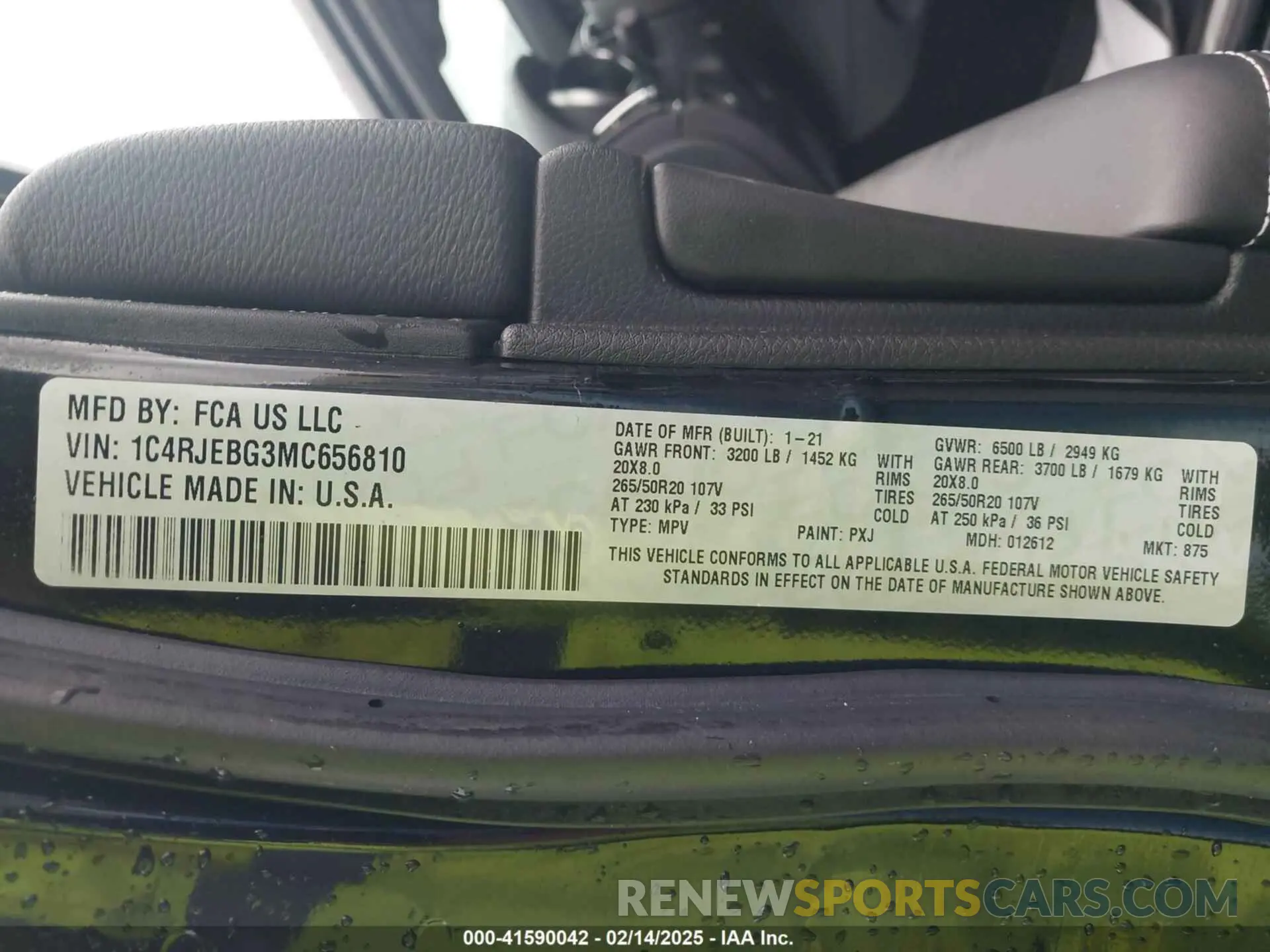 9 fotografías del automóvil dañado 1C4RJEBG3MC656810 JEEP GRAND CHEROKEE 2021