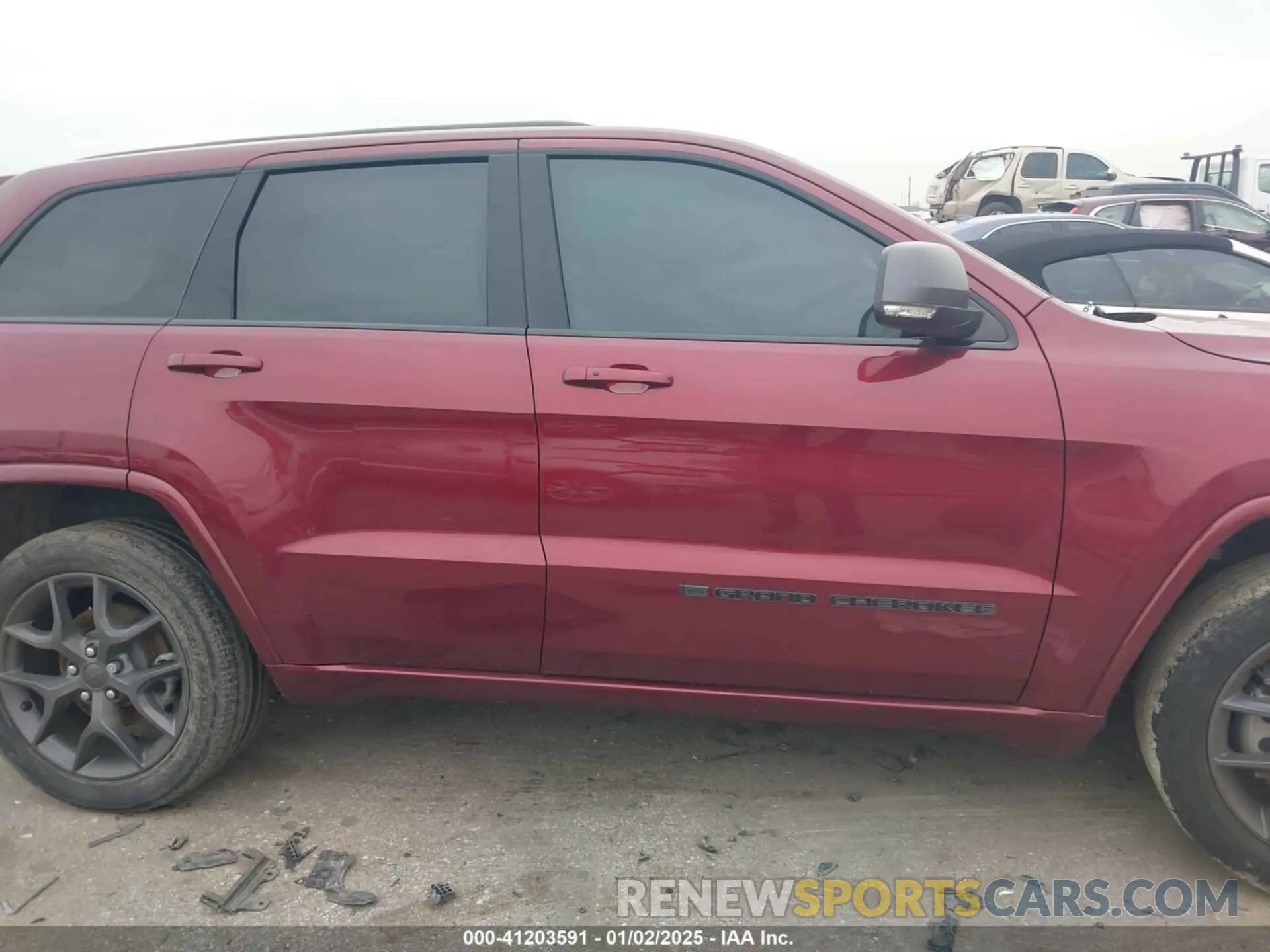 12 fotografías del automóvil dañado 1C4RJEBG7MC595610 JEEP GRAND CHEROKEE 2021