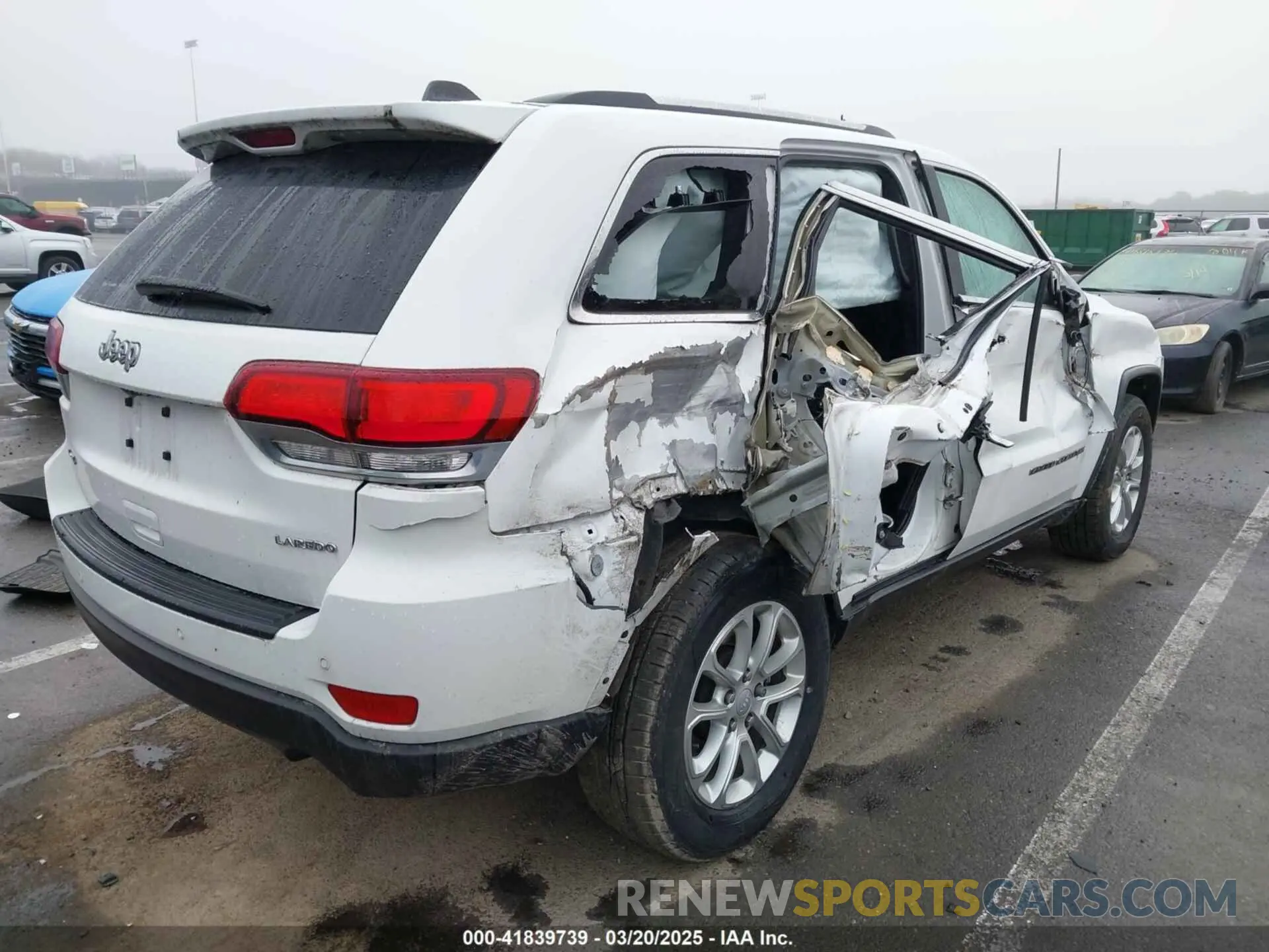 4 fotografías del automóvil dañado 1C4RJFAG1MC730698 JEEP GRAND CHEROKEE 2021
