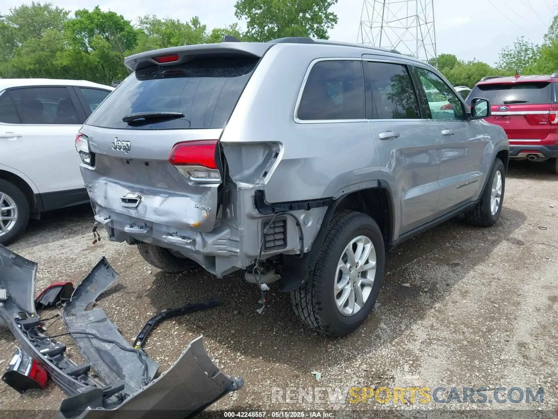 4 fotografías del automóvil dañado 1C4RJFAG3MC503724 JEEP GRAND CHEROKEE 2021