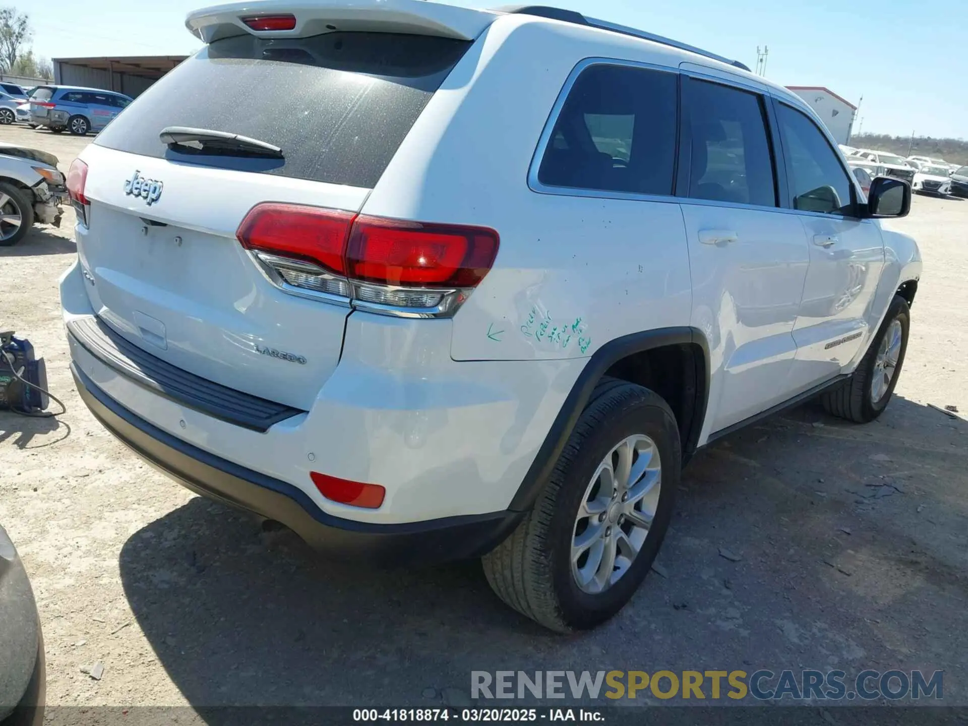 4 fotografías del automóvil dañado 1C4RJFAG5MC579865 JEEP GRAND CHEROKEE 2021