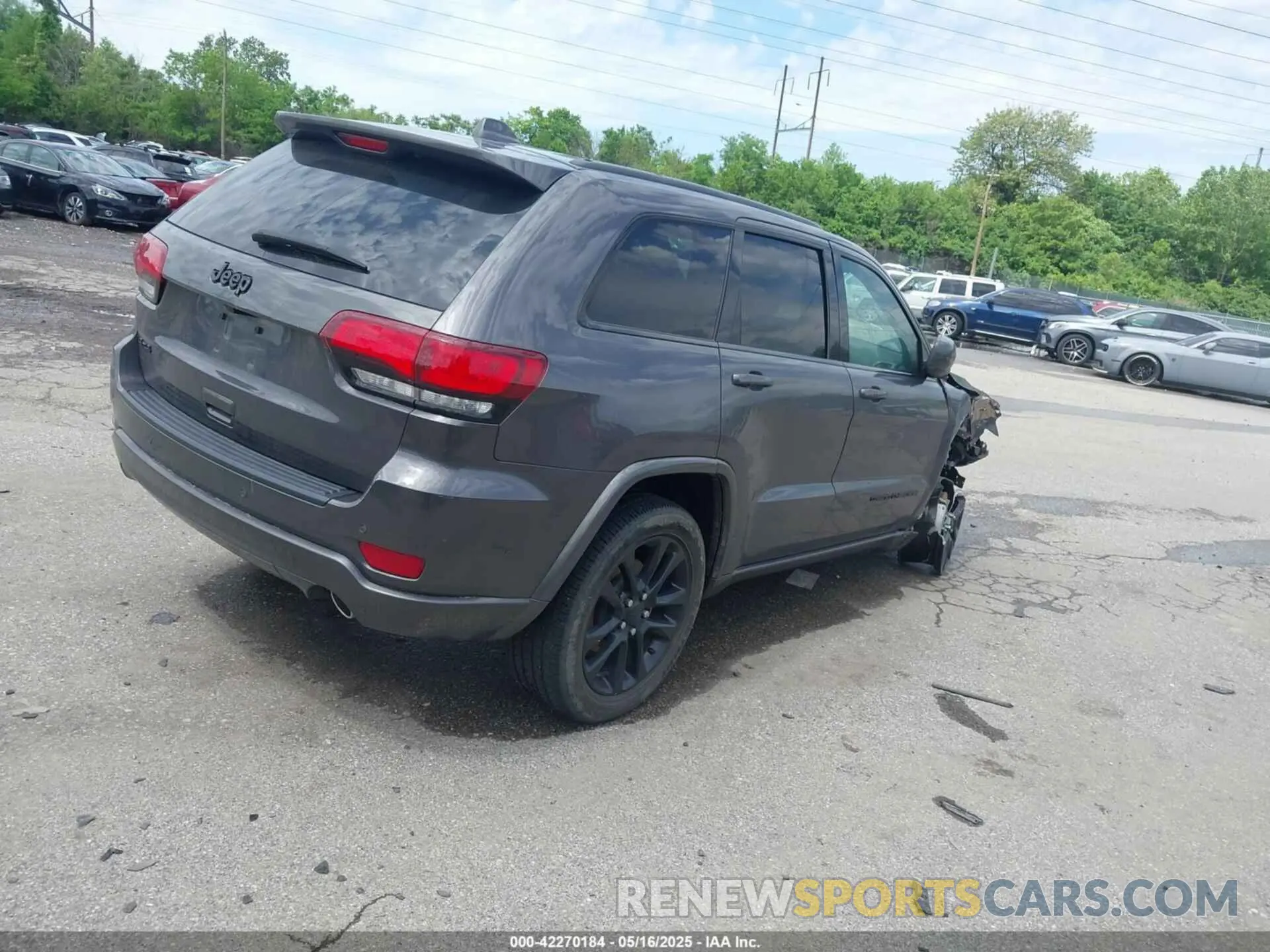 4 fotografías del automóvil dañado 1C4RJFAG6MC774728 JEEP GRAND CHEROKEE 2021