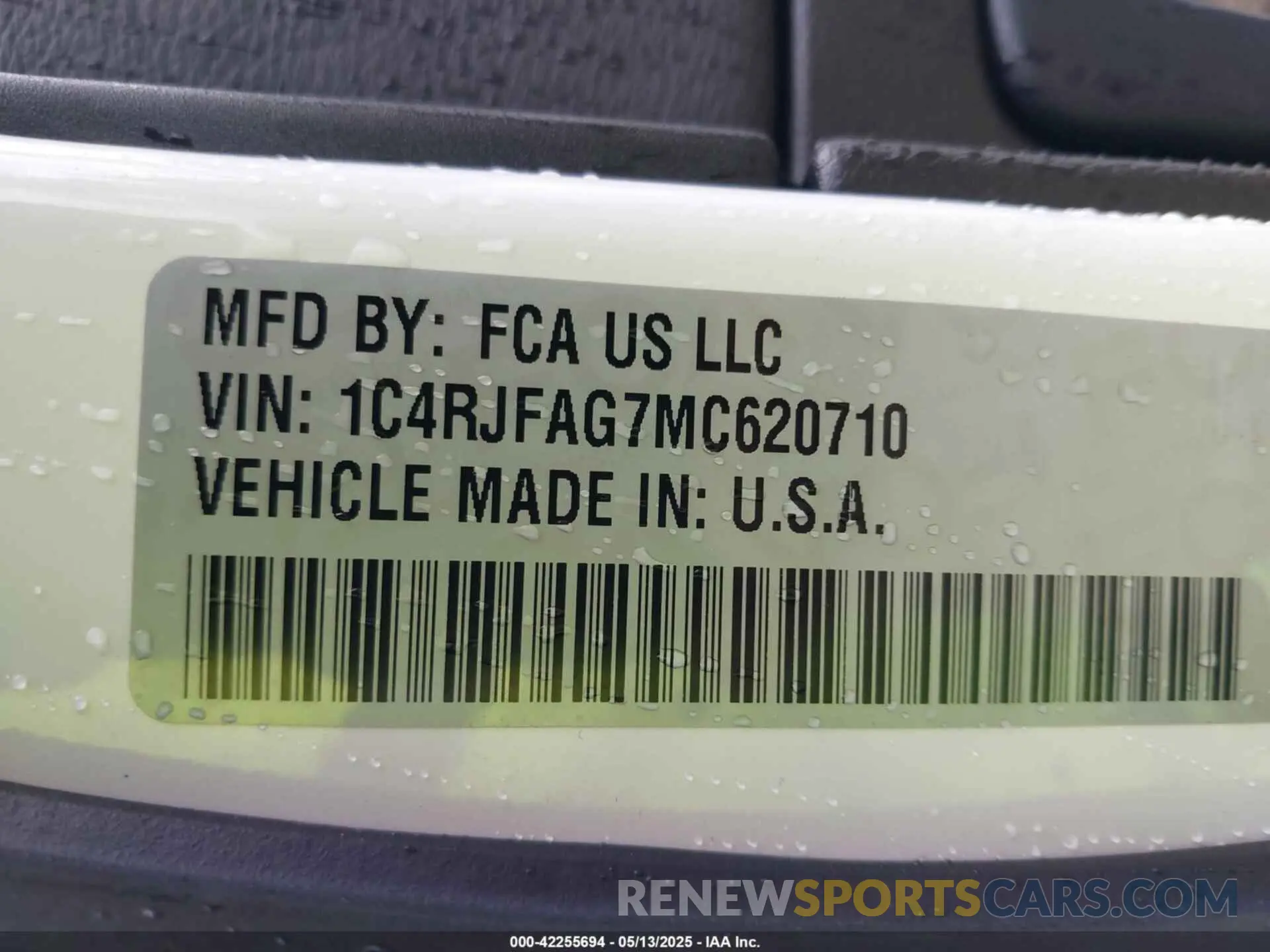 9 fotografías del automóvil dañado 1C4RJFAG7MC620710 JEEP GRAND CHEROKEE 2021