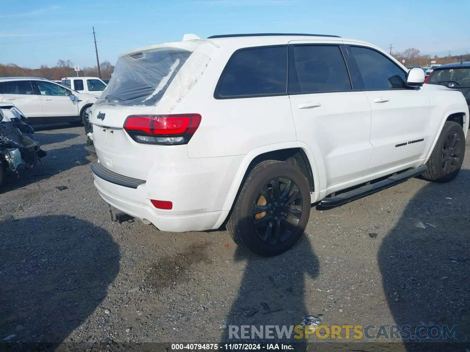 4 fotografías del automóvil dañado 1C4RJFAGXMC589548 JEEP GRAND CHEROKEE 2021