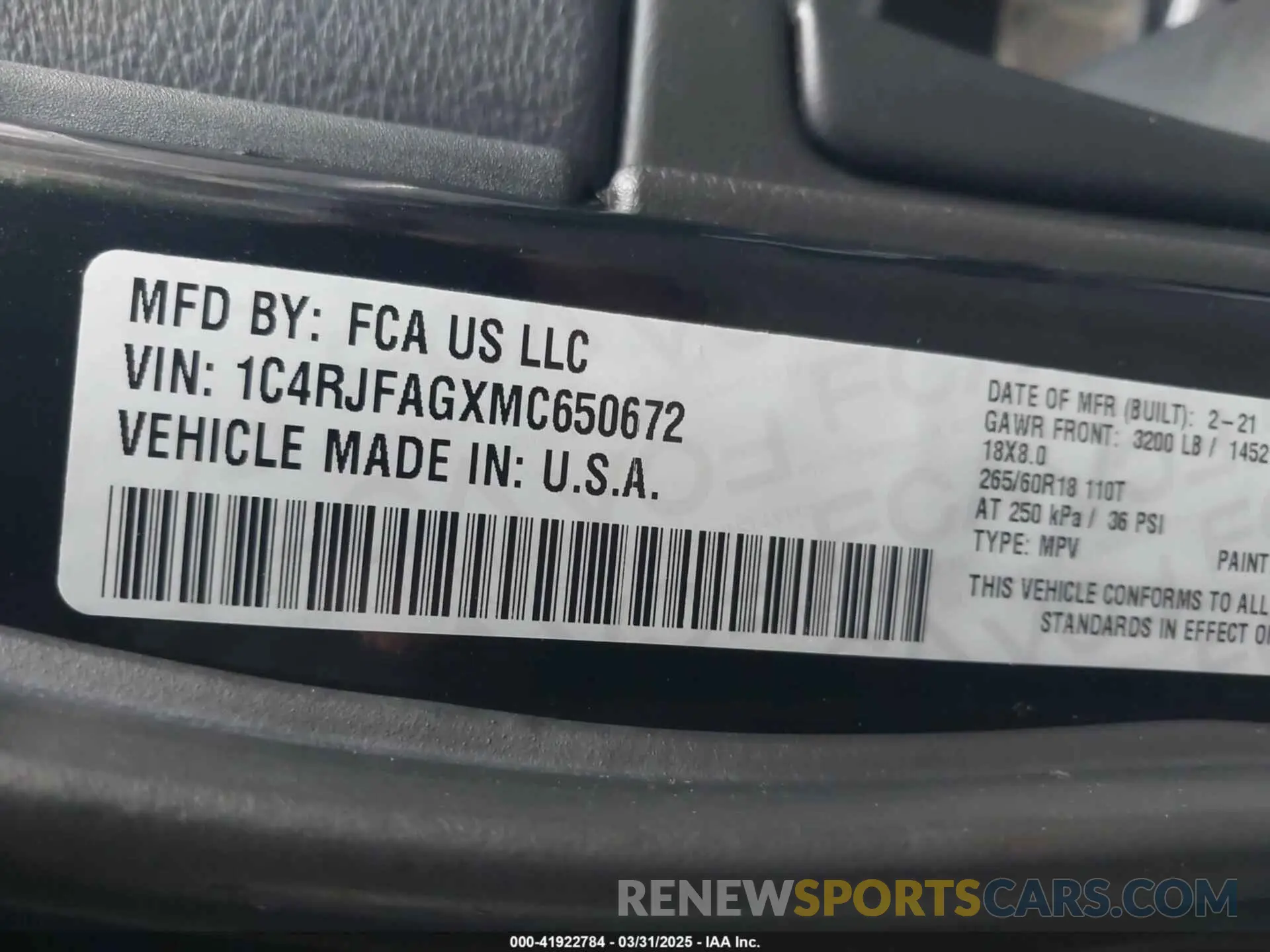 9 fotografías del automóvil dañado 1C4RJFAGXMC650672 JEEP GRAND CHEROKEE 2021