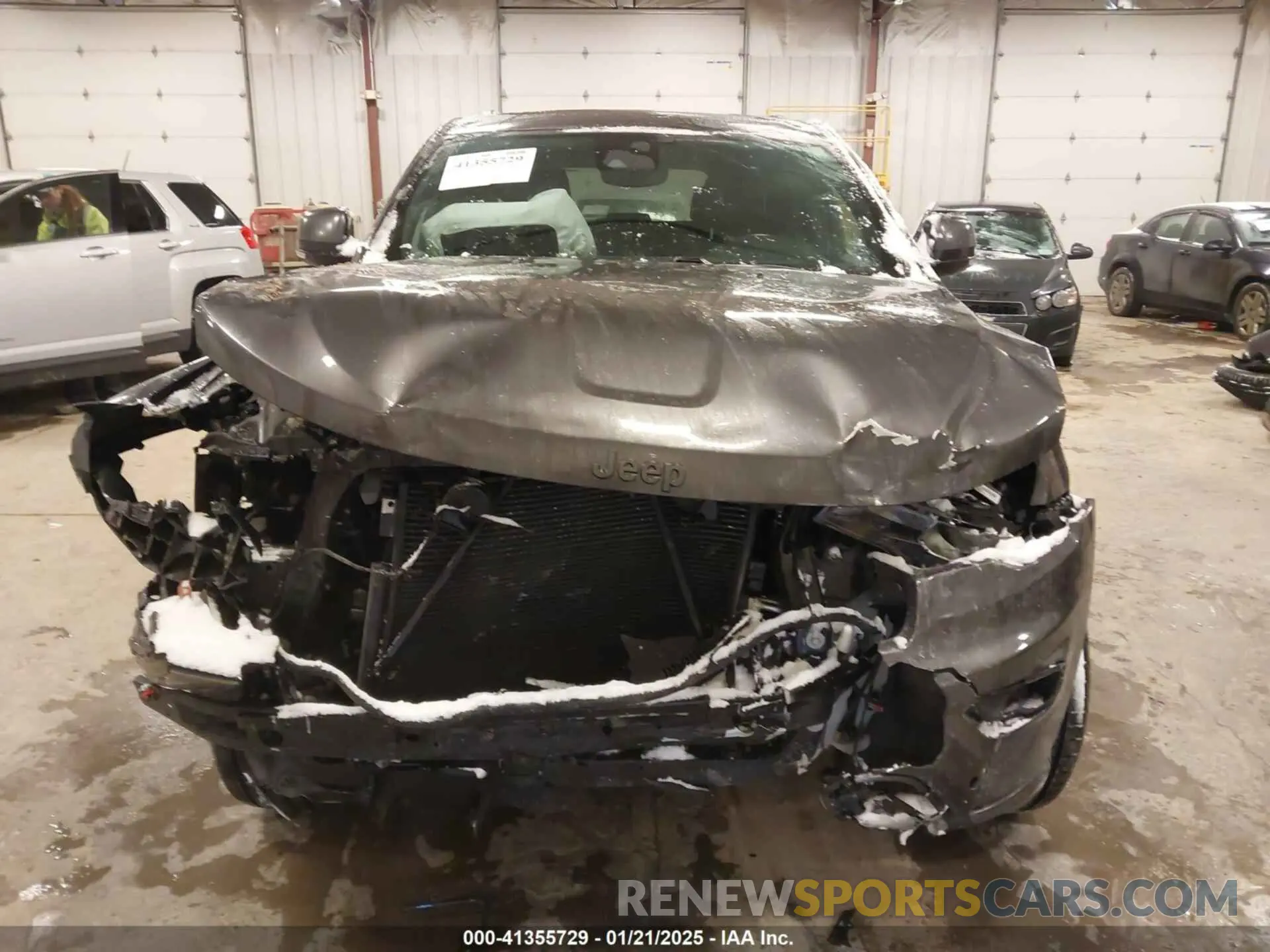 12 fotografías del automóvil dañado 1C4RJFBG2MC736010 JEEP GRAND CHEROKEE 2021