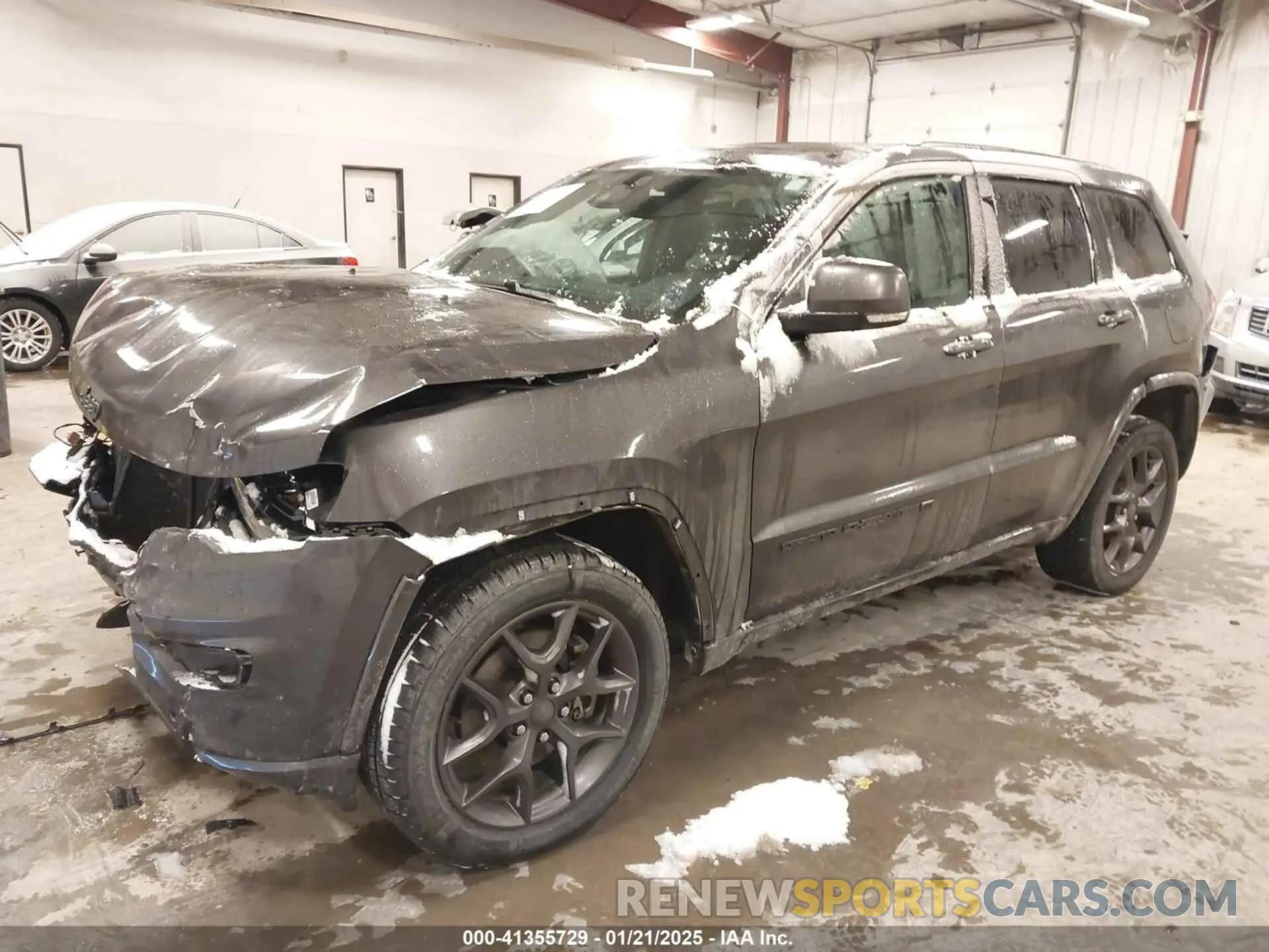 2 fotografías del automóvil dañado 1C4RJFBG2MC736010 JEEP GRAND CHEROKEE 2021