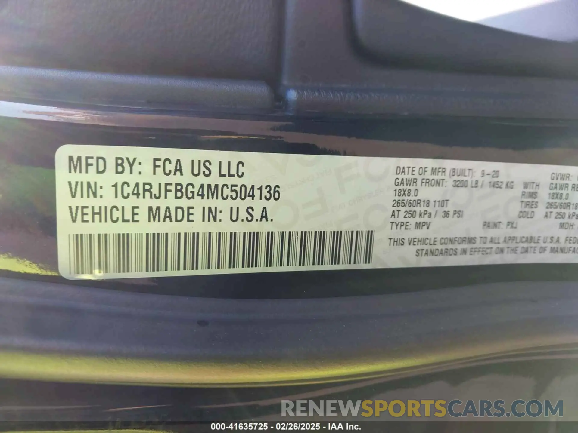9 fotografías del automóvil dañado 1C4RJFBG4MC504136 JEEP GRAND CHEROKEE 2021