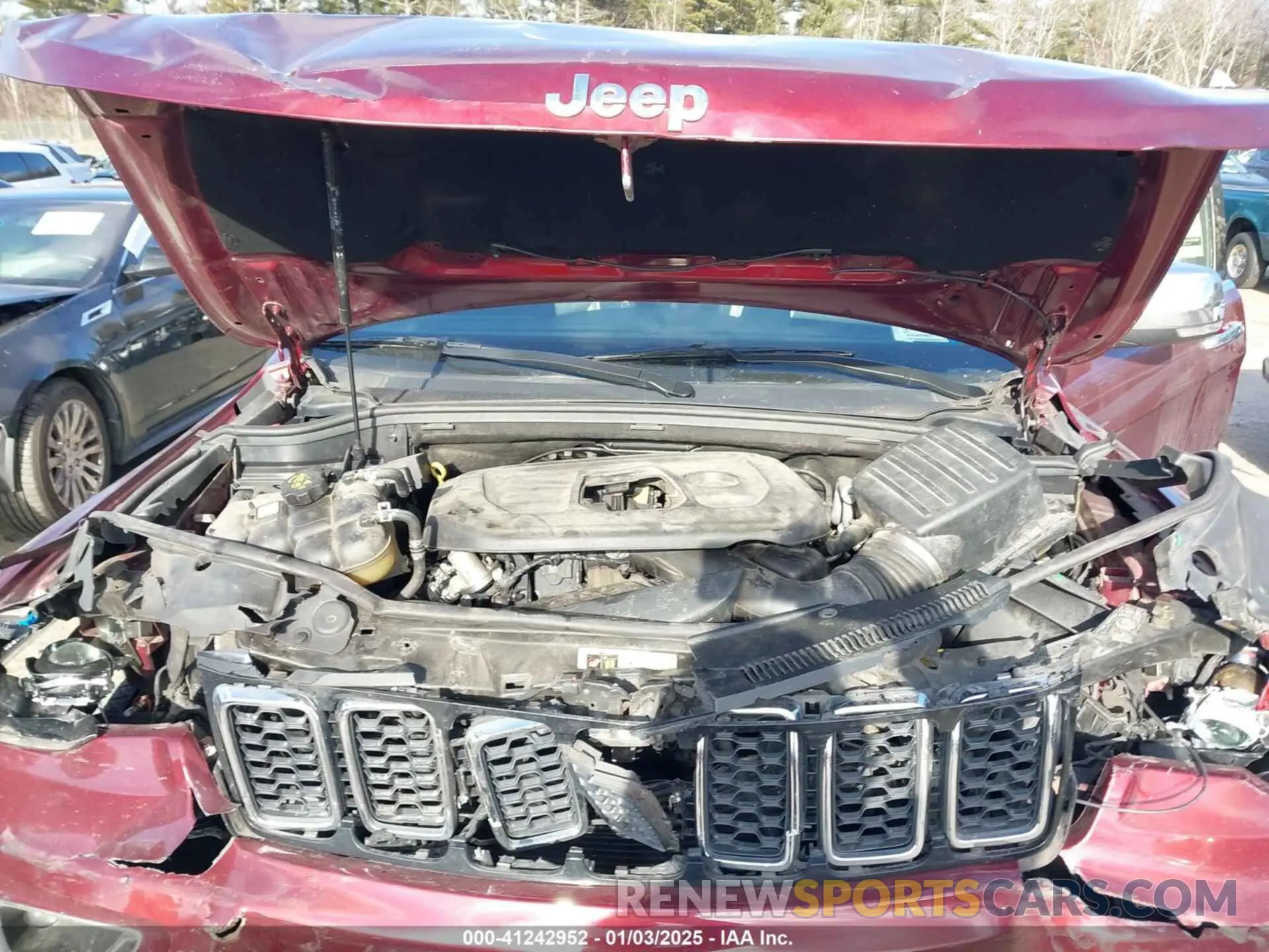 10 fotografías del automóvil dañado 1C4RJFBG4MC579984 JEEP GRAND CHEROKEE 2021