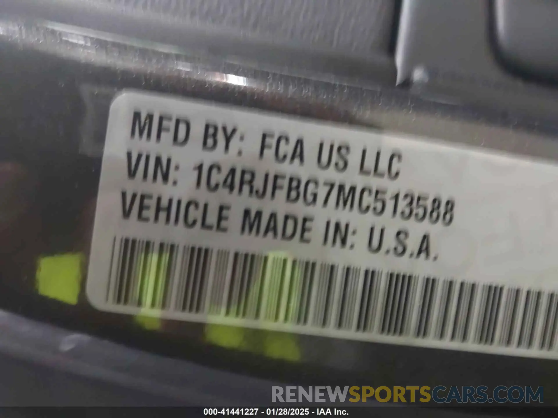 9 fotografías del automóvil dañado 1C4RJFBG7MC513588 JEEP GRAND CHEROKEE 2021