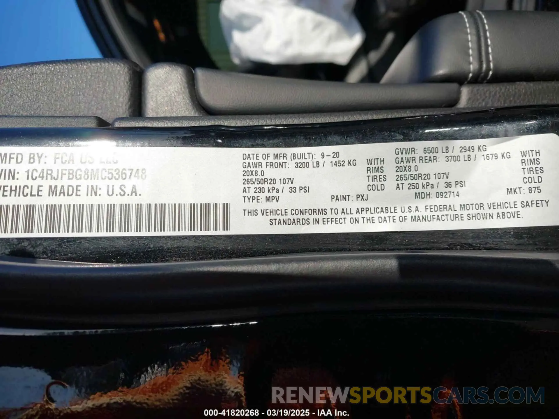 9 fotografías del automóvil dañado 1C4RJFBG8MC536748 JEEP GRAND CHEROKEE 2021