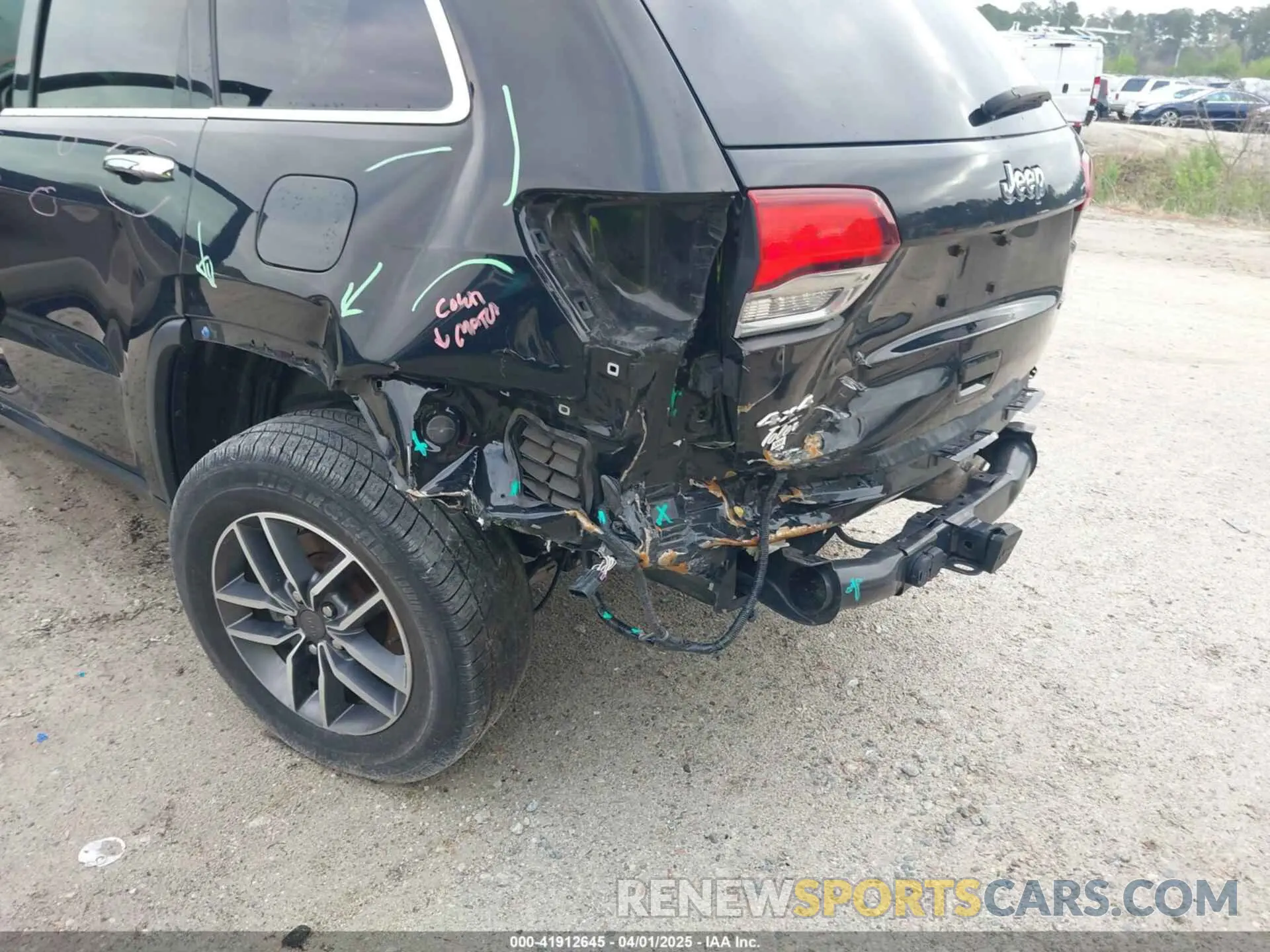 6 fotografías del automóvil dañado 1C4RJFBG8MC678548 JEEP GRAND CHEROKEE 2021