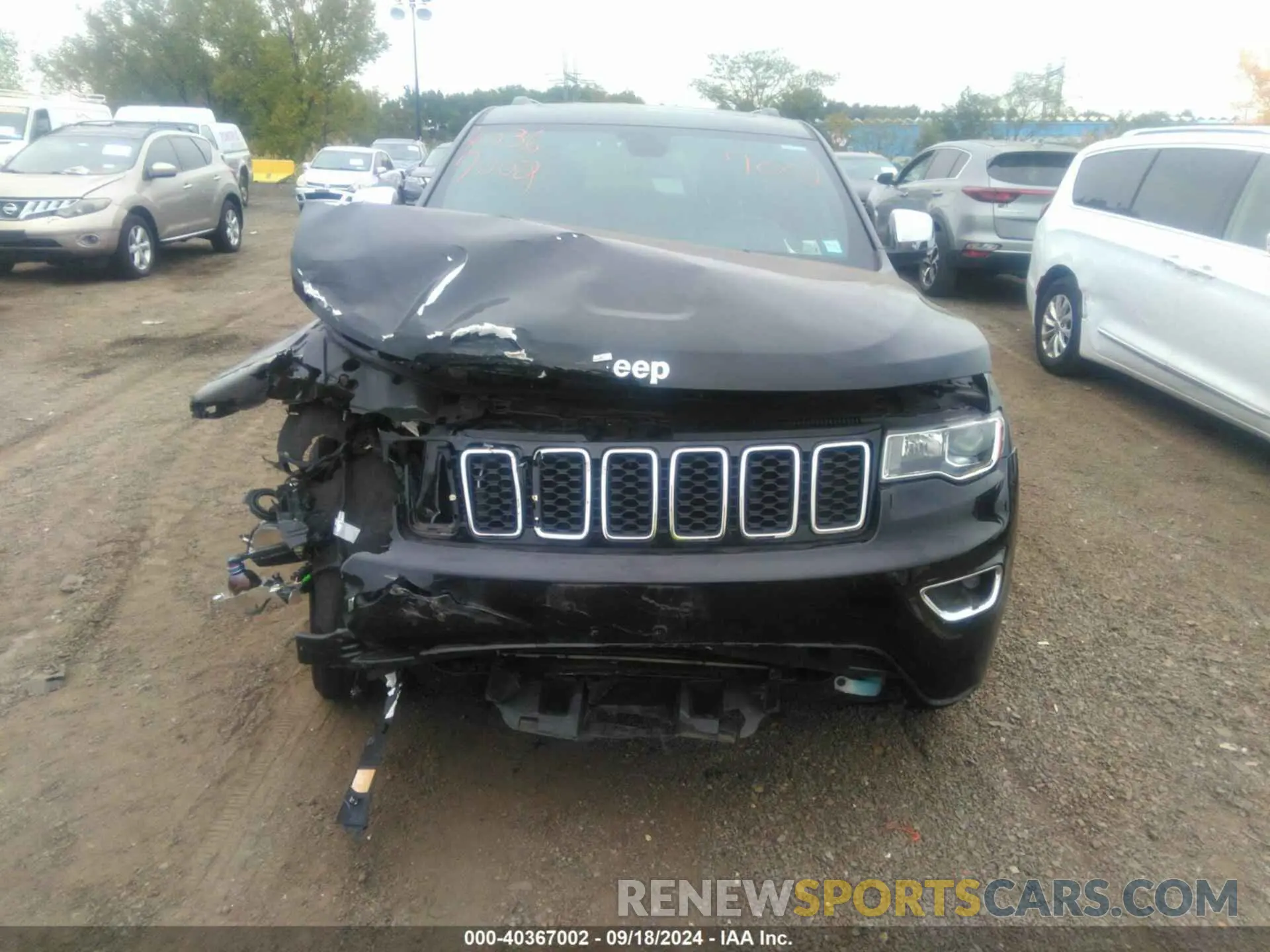 12 fotografías del automóvil dañado 1C4RJFBG9MC507498 JEEP GRAND CHEROKEE 2021