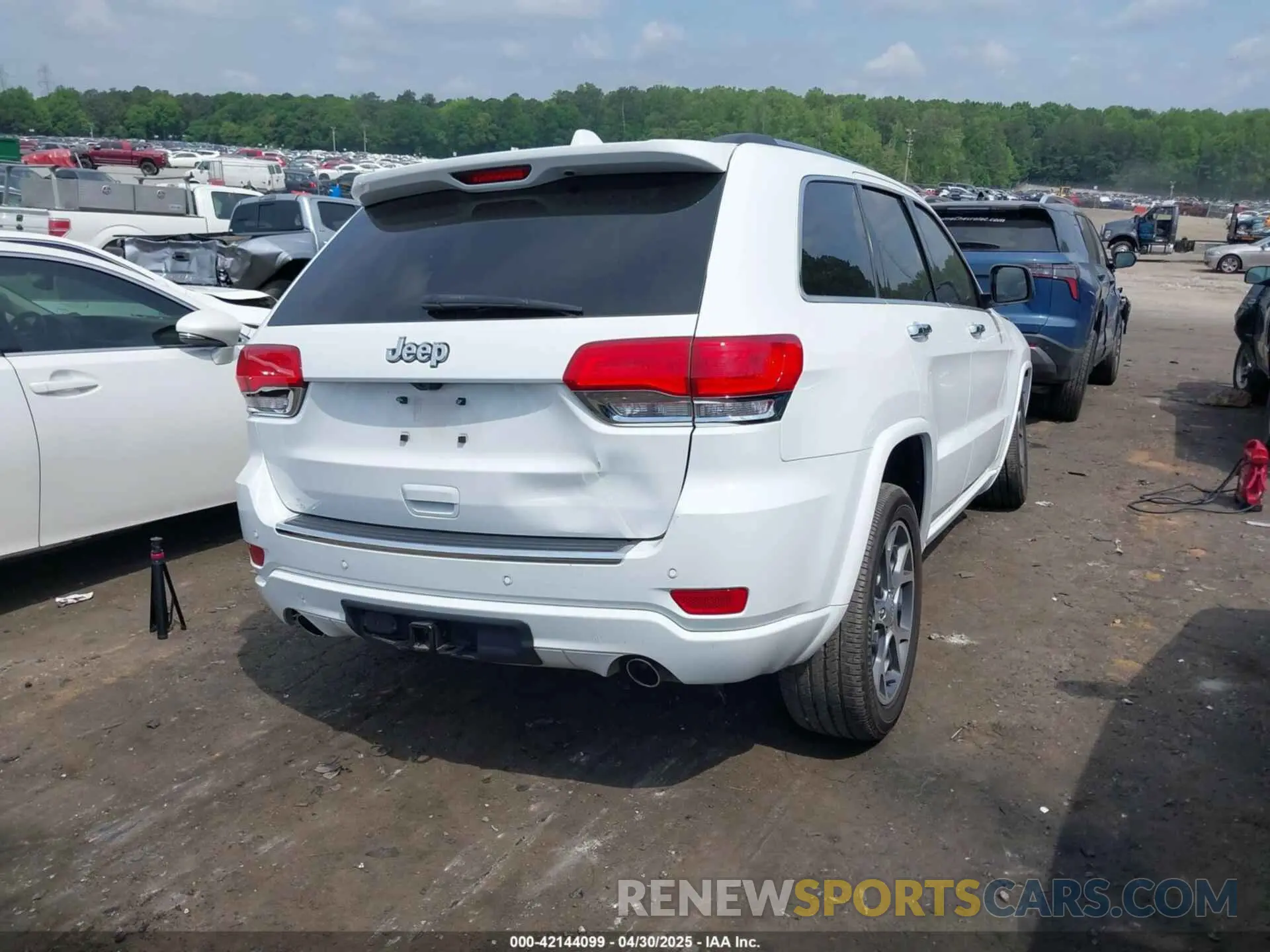 4 fotografías del automóvil dañado 1C4RJFCG0MC607195 JEEP GRAND CHEROKEE 2021