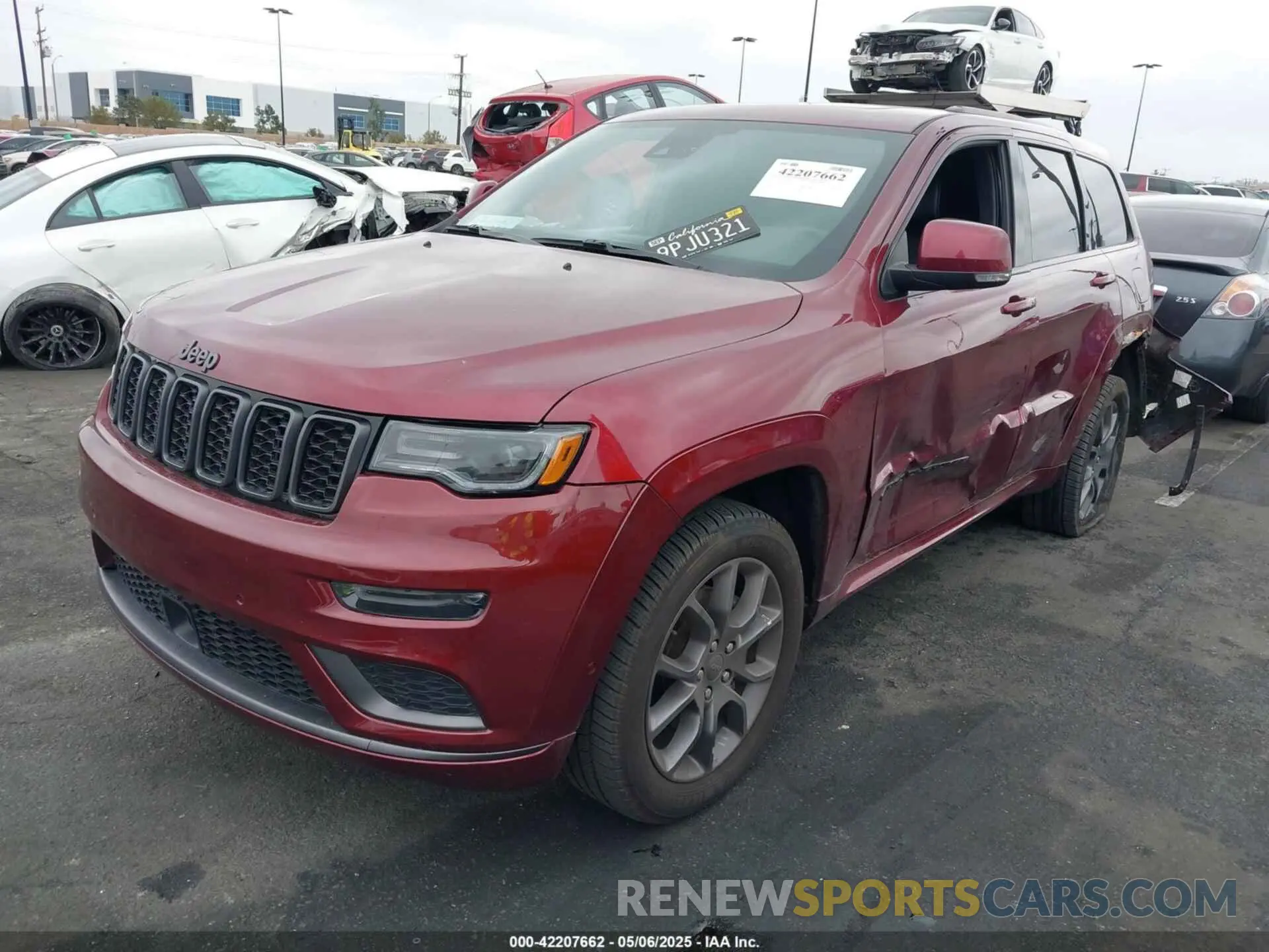 2 fotografías del automóvil dañado 1C4RJFCG0MC734254 JEEP GRAND CHEROKEE 2021