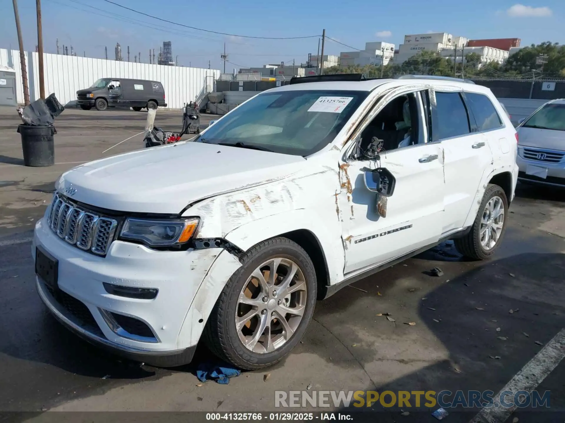 2 fotografías del automóvil dañado 1C4RJFJG6MC569460 JEEP GRAND CHEROKEE 2021